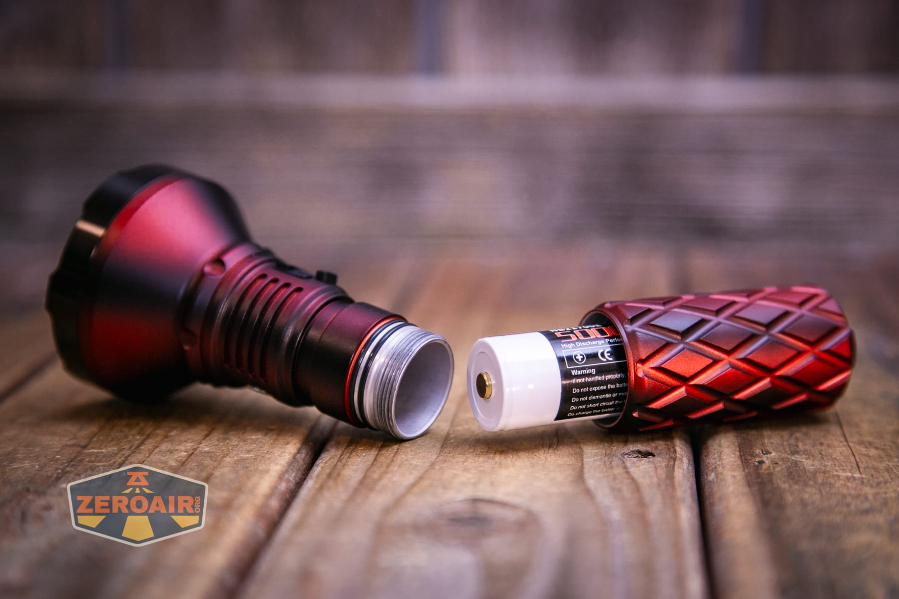 Niwalker N01 Max flashlight cell installed