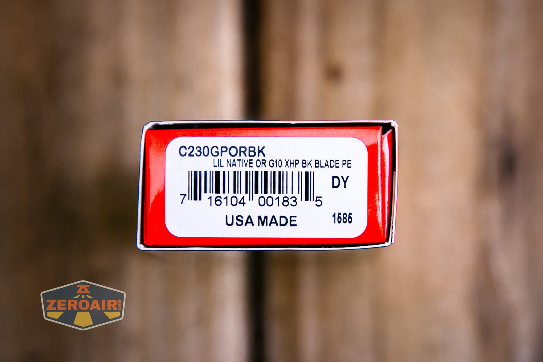 Spyderco Lil Native Cutlery Shoppe knife box