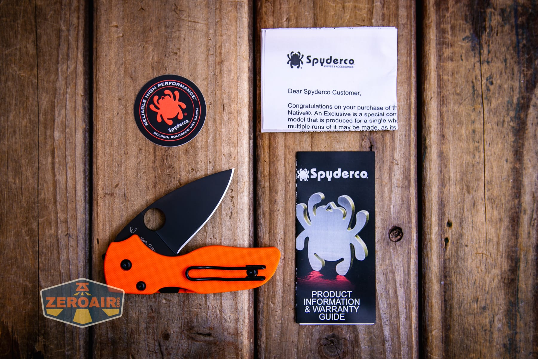 Spyderco Lil Native Cutlery Shoppe knife what's included