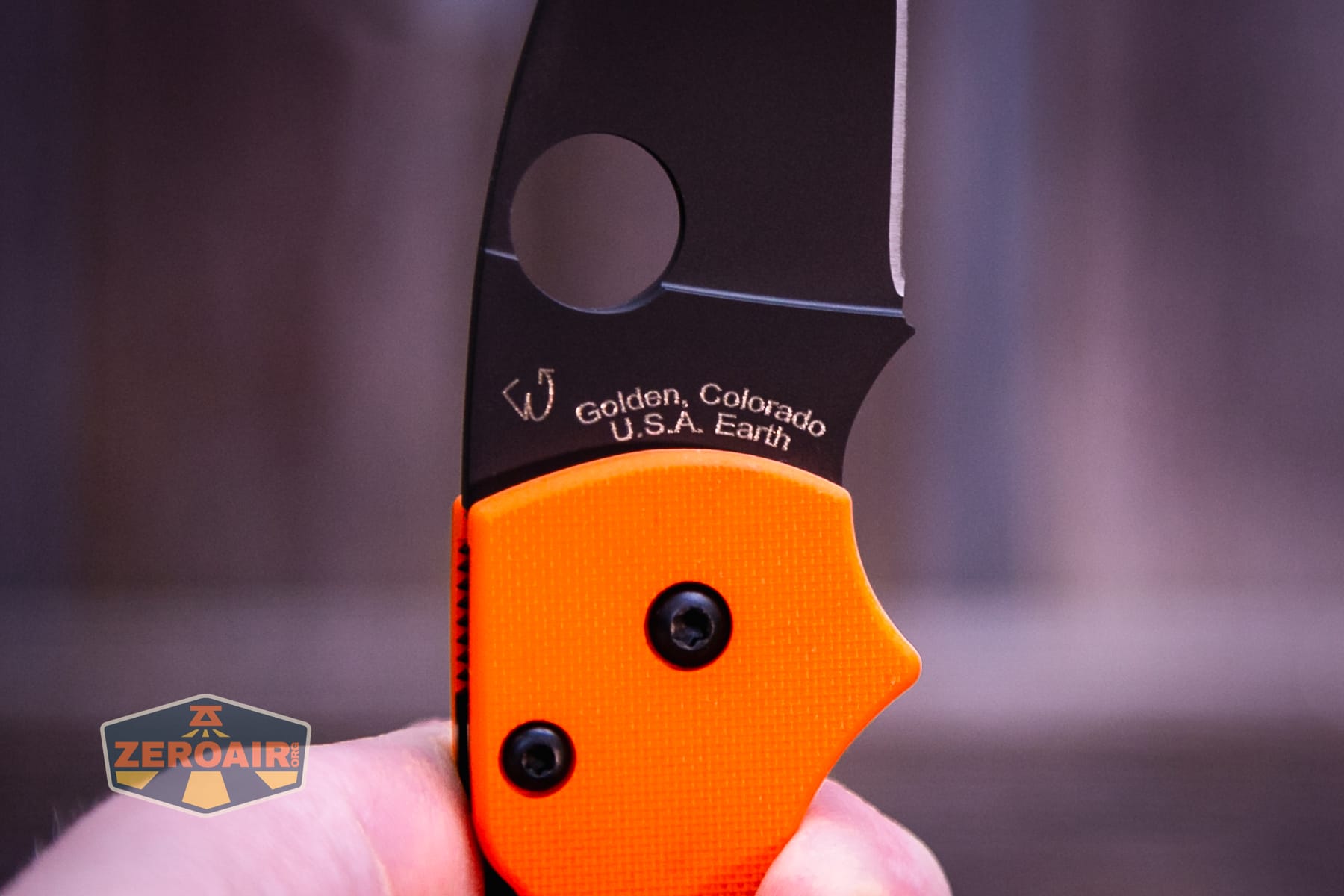 Spyderco Lil Native Cutlery Shoppe knife branding