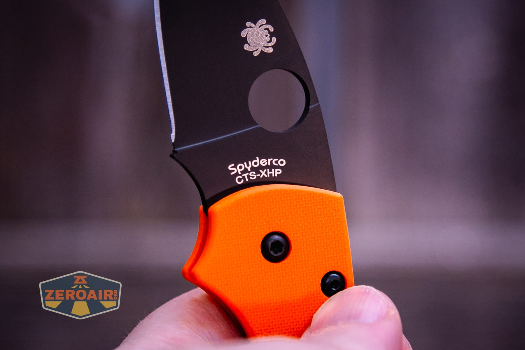 Spyderco Lil Native Cutlery Shoppe knife branding