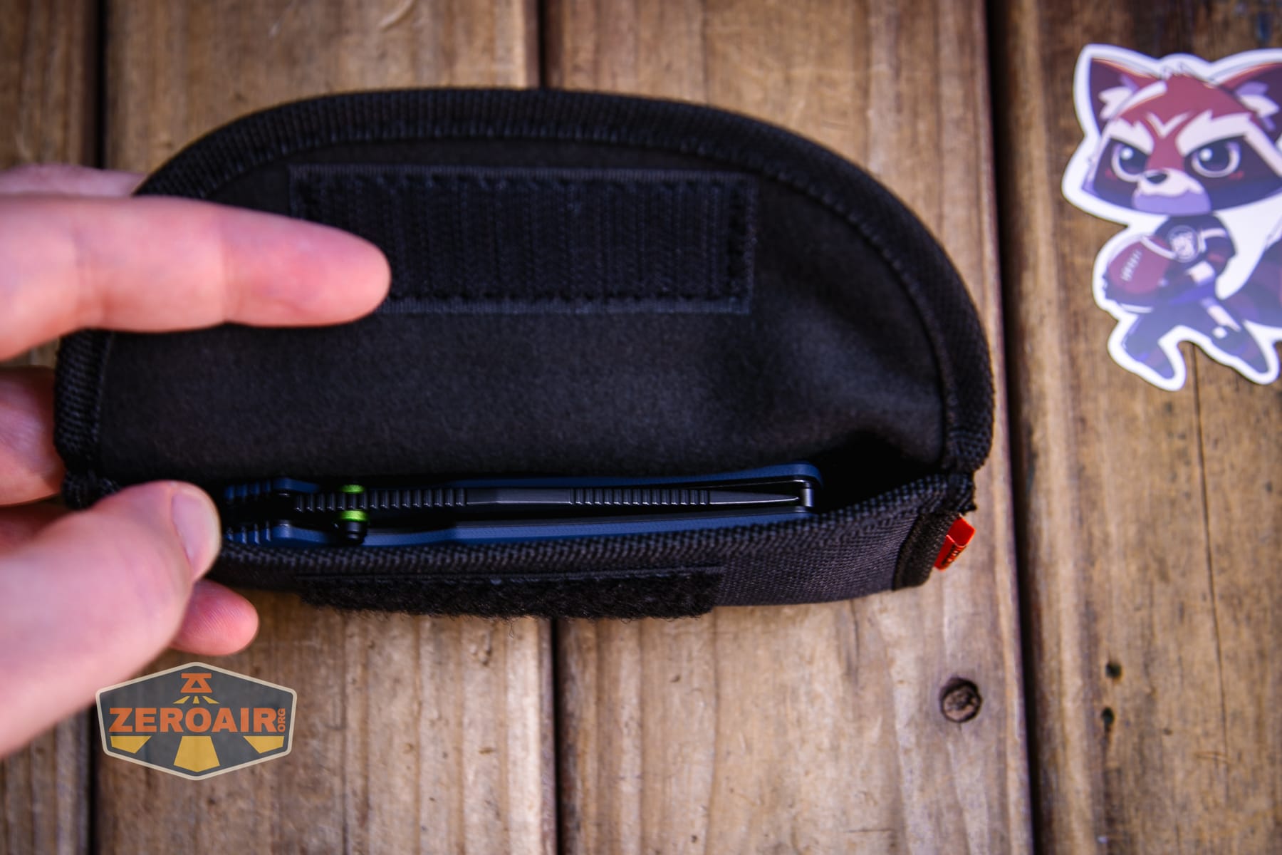 Vosteed Porcupine ModSwap Crossbar lock knife in pouch