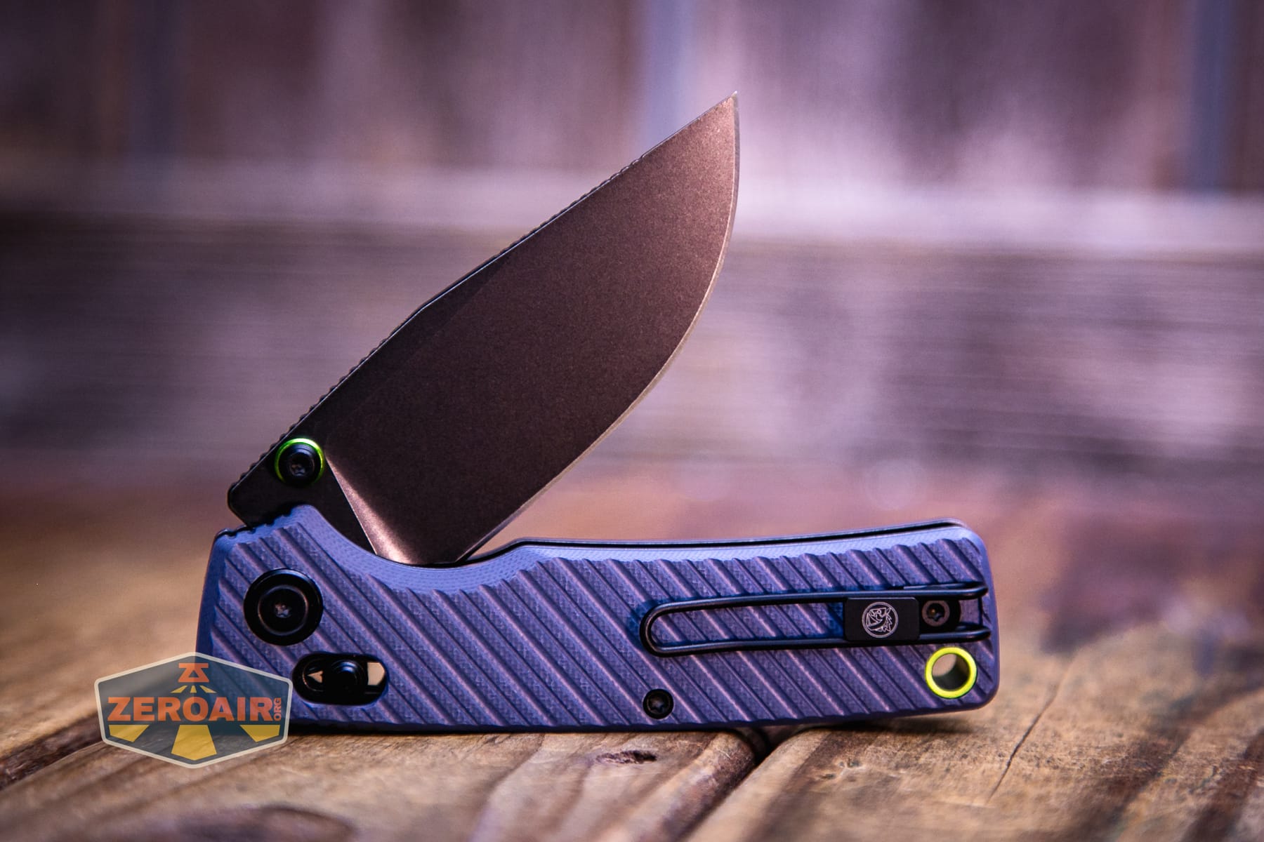 Vosteed Porcupine ModSwap Crossbar lock knife partially open
