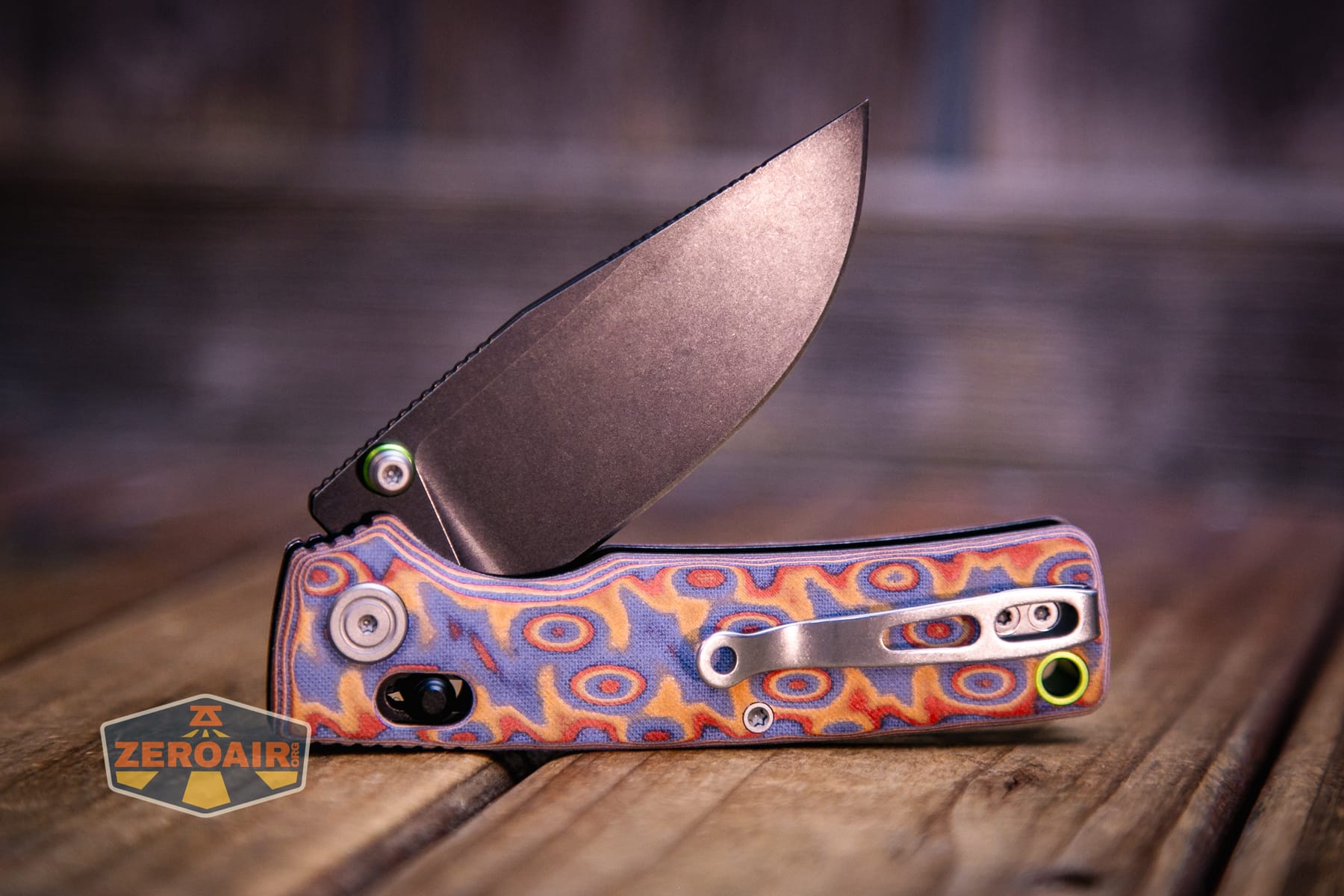 Vosteed Porcupine ModSwap Crossbar lock knife partially open