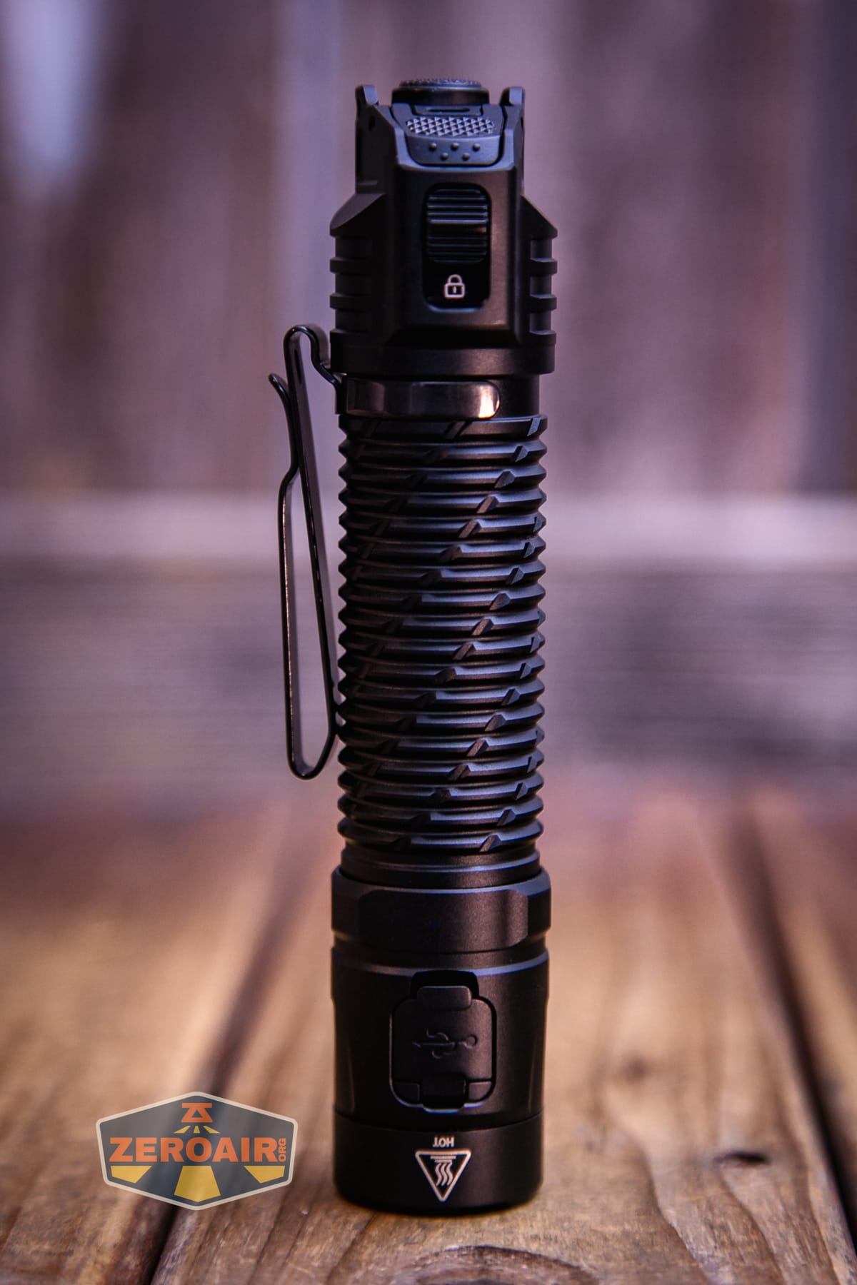 Nitecore P27iX customizable tactical flashlight showing all sides