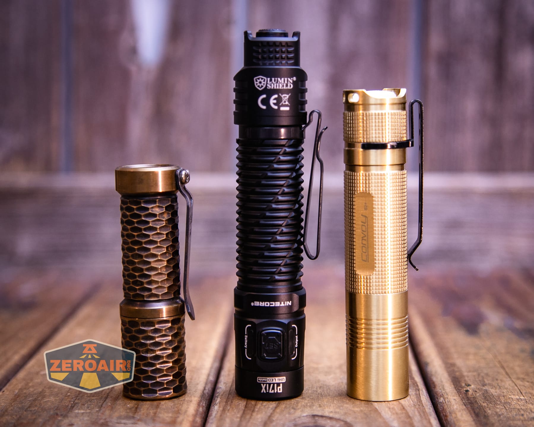 Nitecore P27iX customizable tactical flashlight with standard-sized flashlights