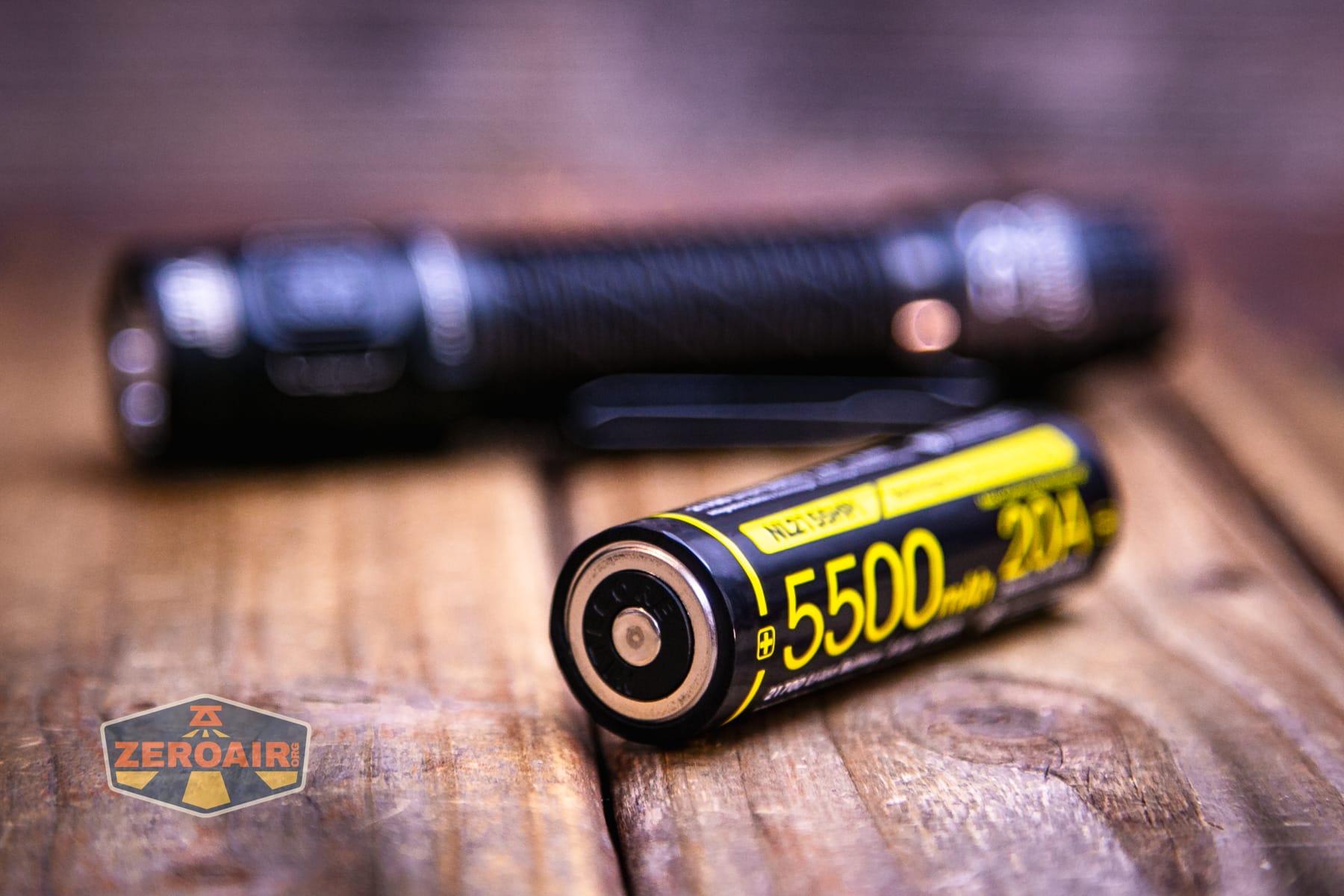 Nitecore P27iX customizable tactical flashlight with included cell