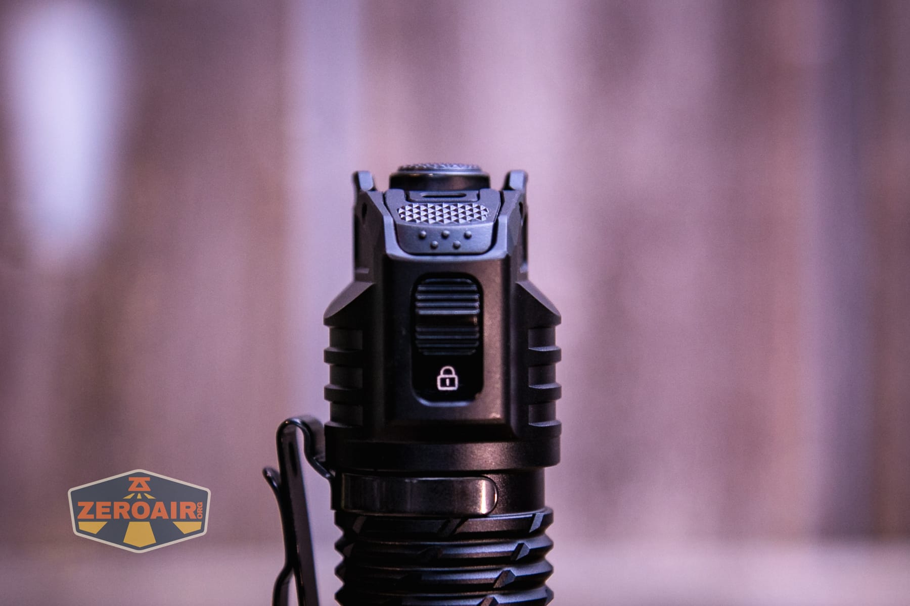 Nitecore P27iX customizable tactical flashlight engage tactical switch and locking button locked