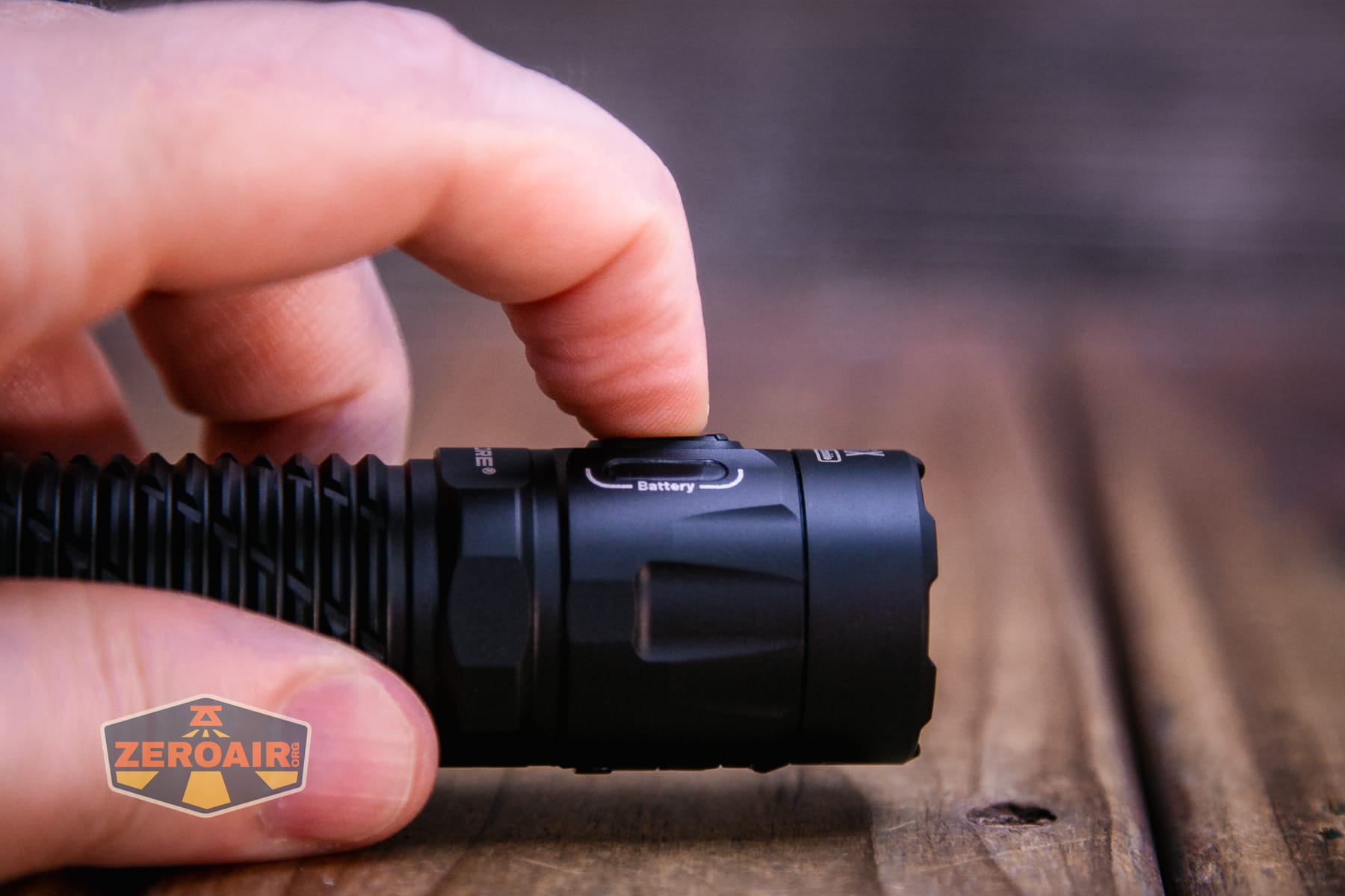 Nitecore P27iX customizable tactical flashlight e-switch actuation