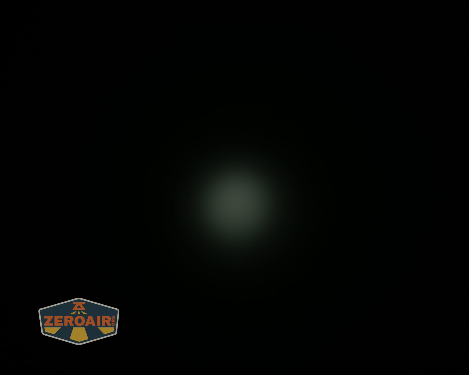Nitecore P27iX customizable tactical flashlight emitters on ceiling