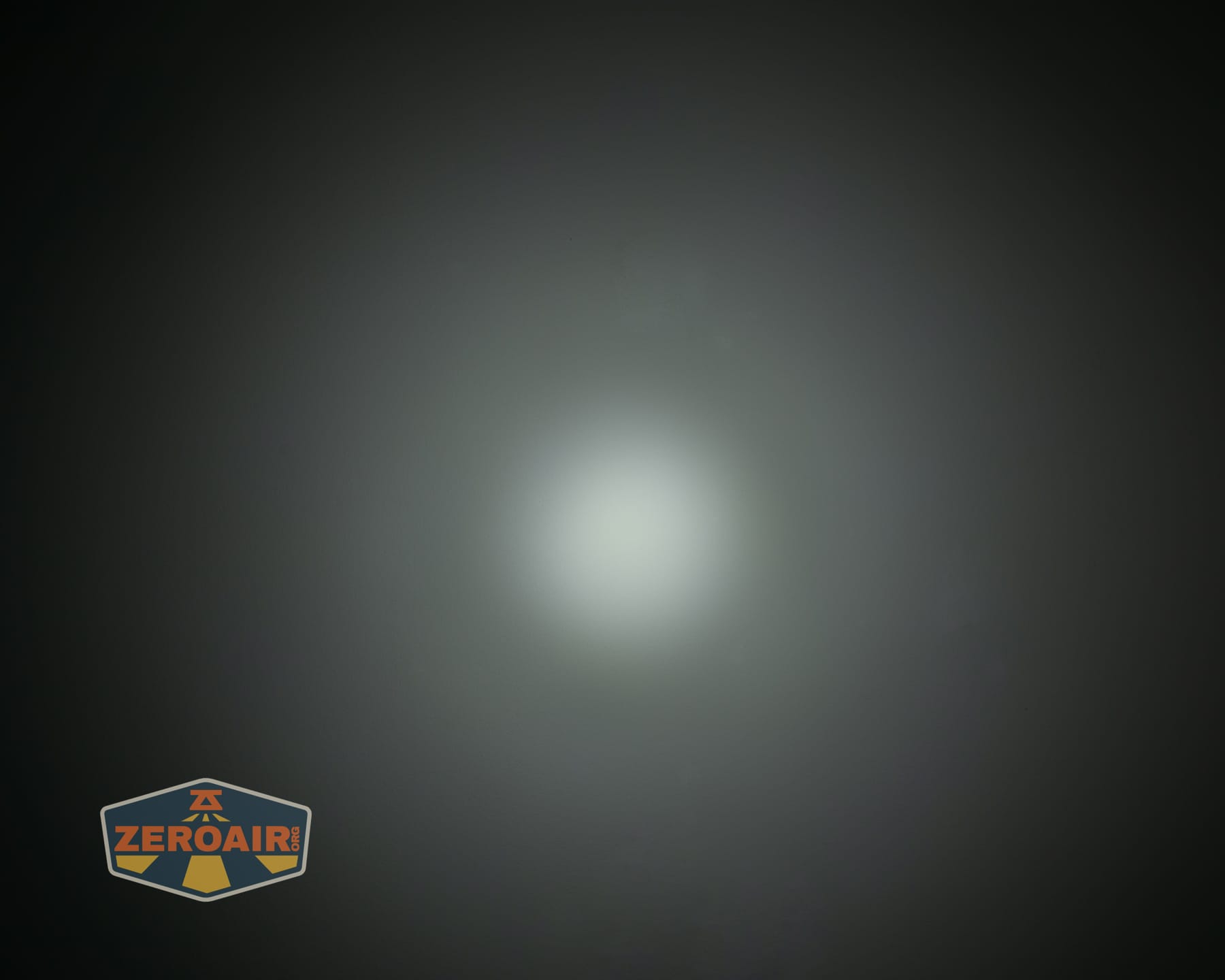 Nitecore P27iX customizable tactical flashlight emitters on ceiling