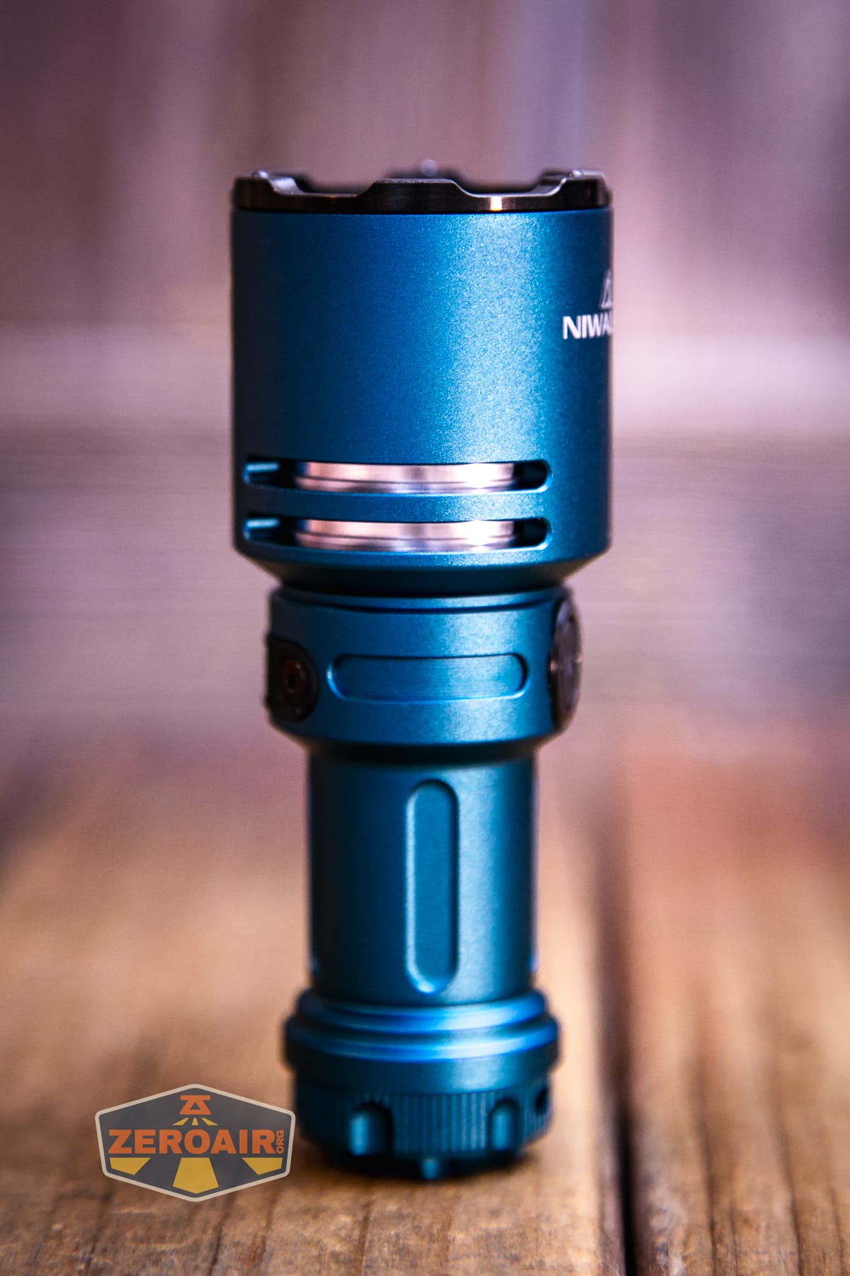 Niwalker N50S long range flashlight in 18350 format showing all sides
