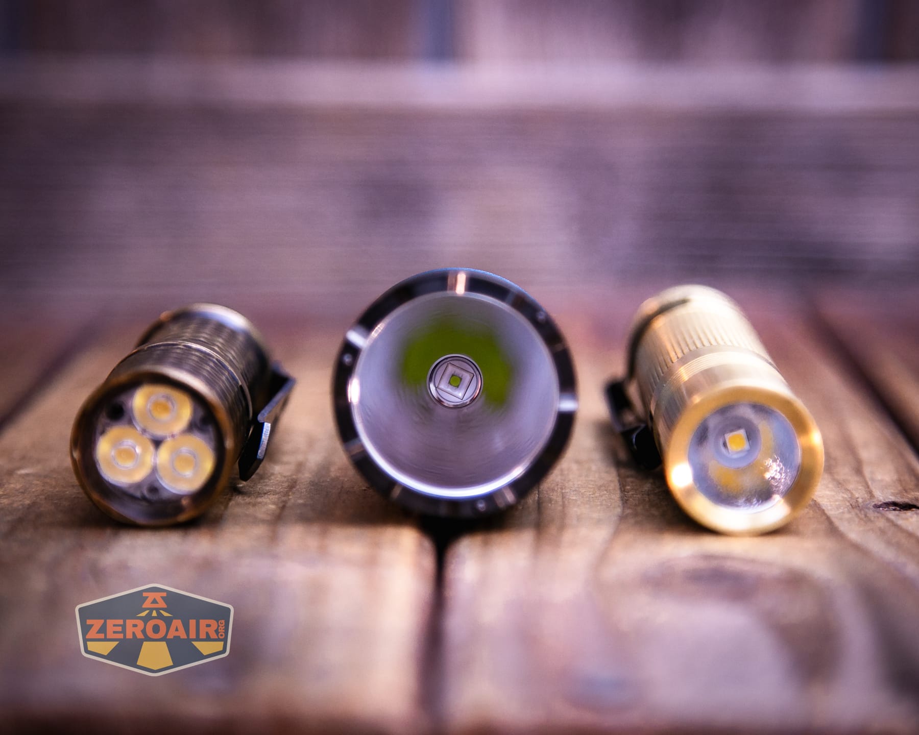 Niwalker N50S long range flashlight compared to standard sized flashlights