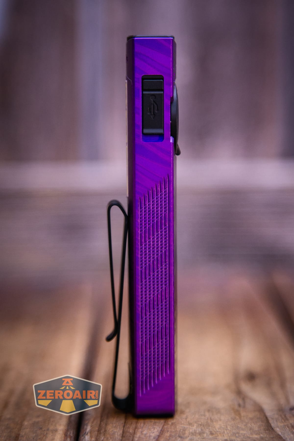 Olight ArkPro Nebula Violet Flat flashlight showing all sides