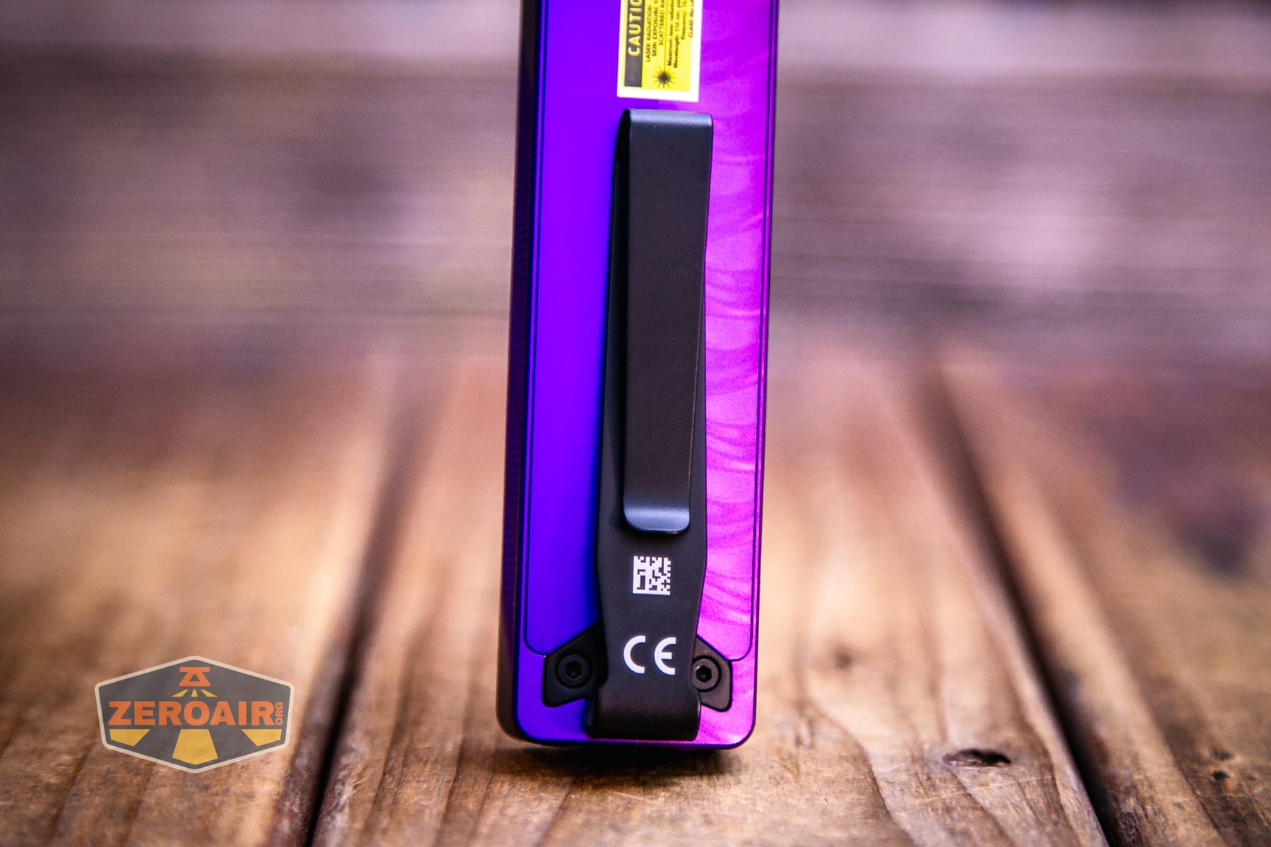 Olight ArkPro Nebula Violet Flat flashlight pocket clip