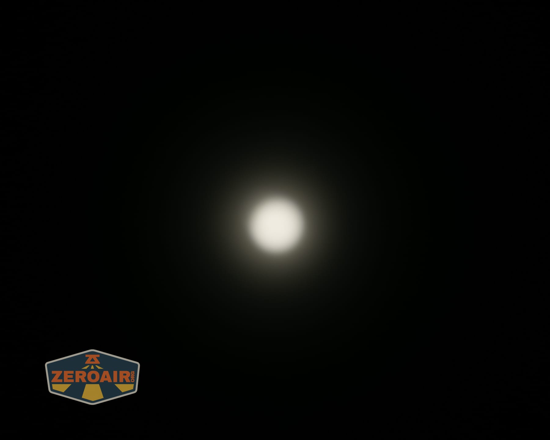 Reylight Dawn Max titanium flashlight beamshots on ceiling