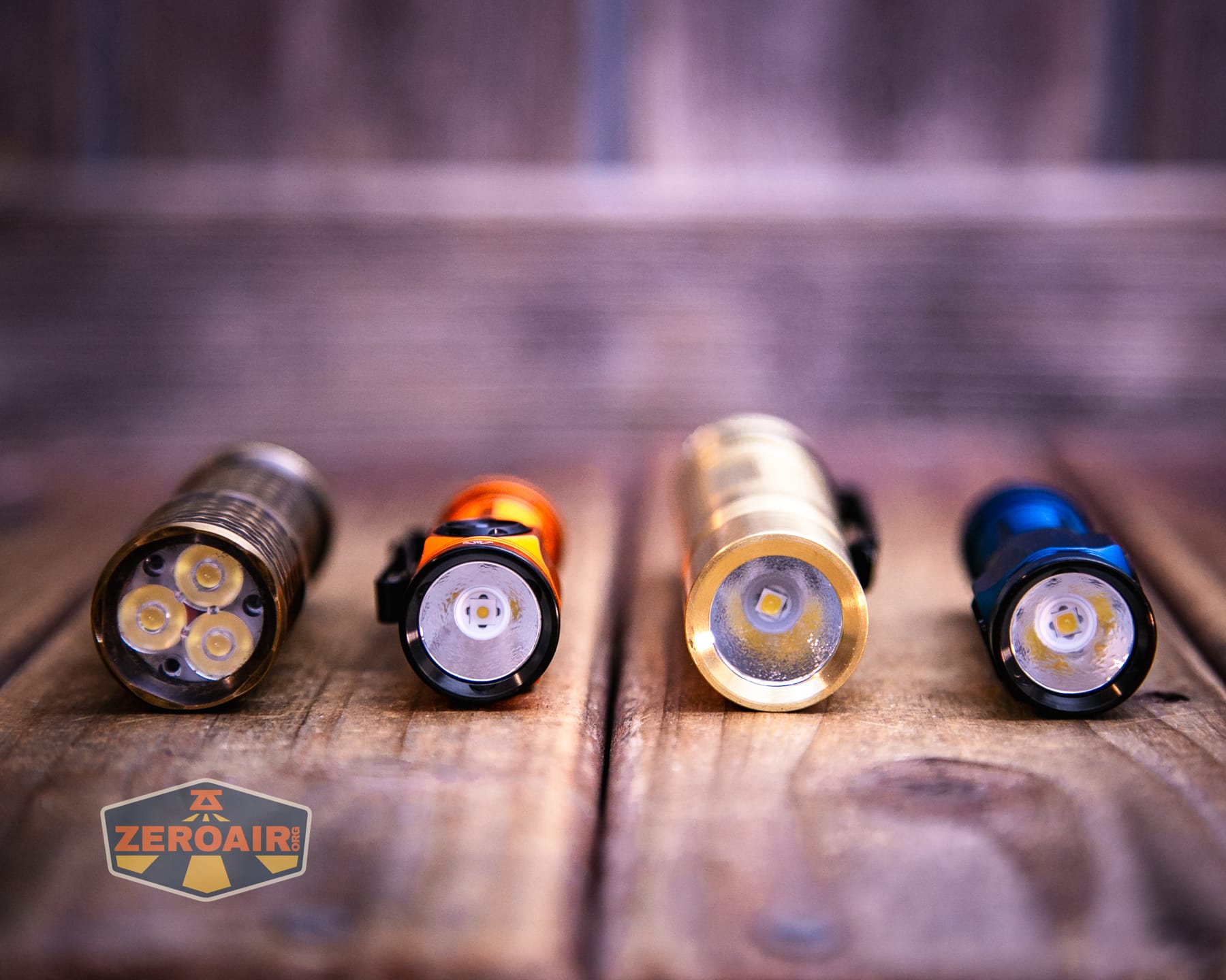 Skilhunt M150 V4 flashlight with standard sized flashlights