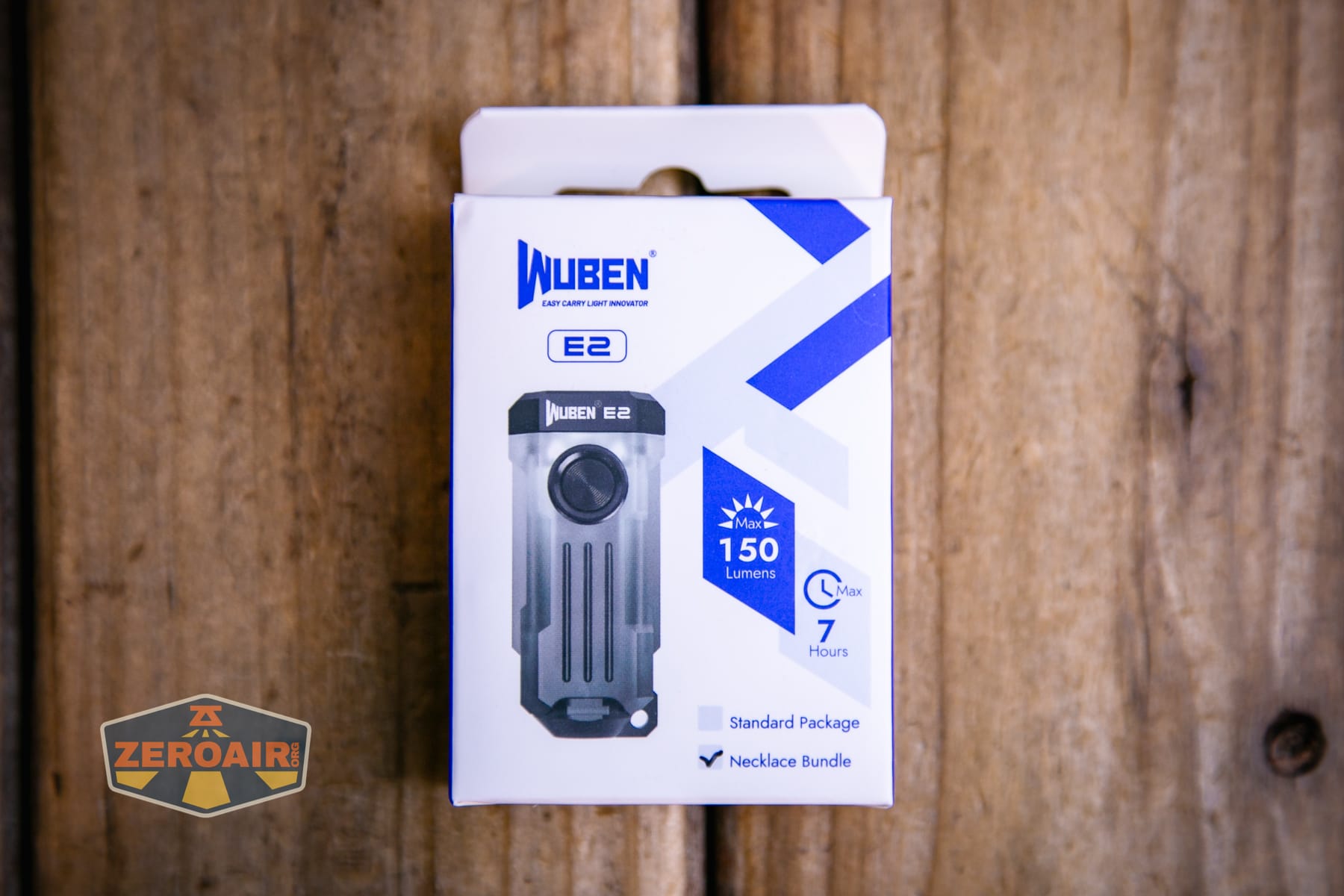 Wuben E2 Pulse keychain flashlight box