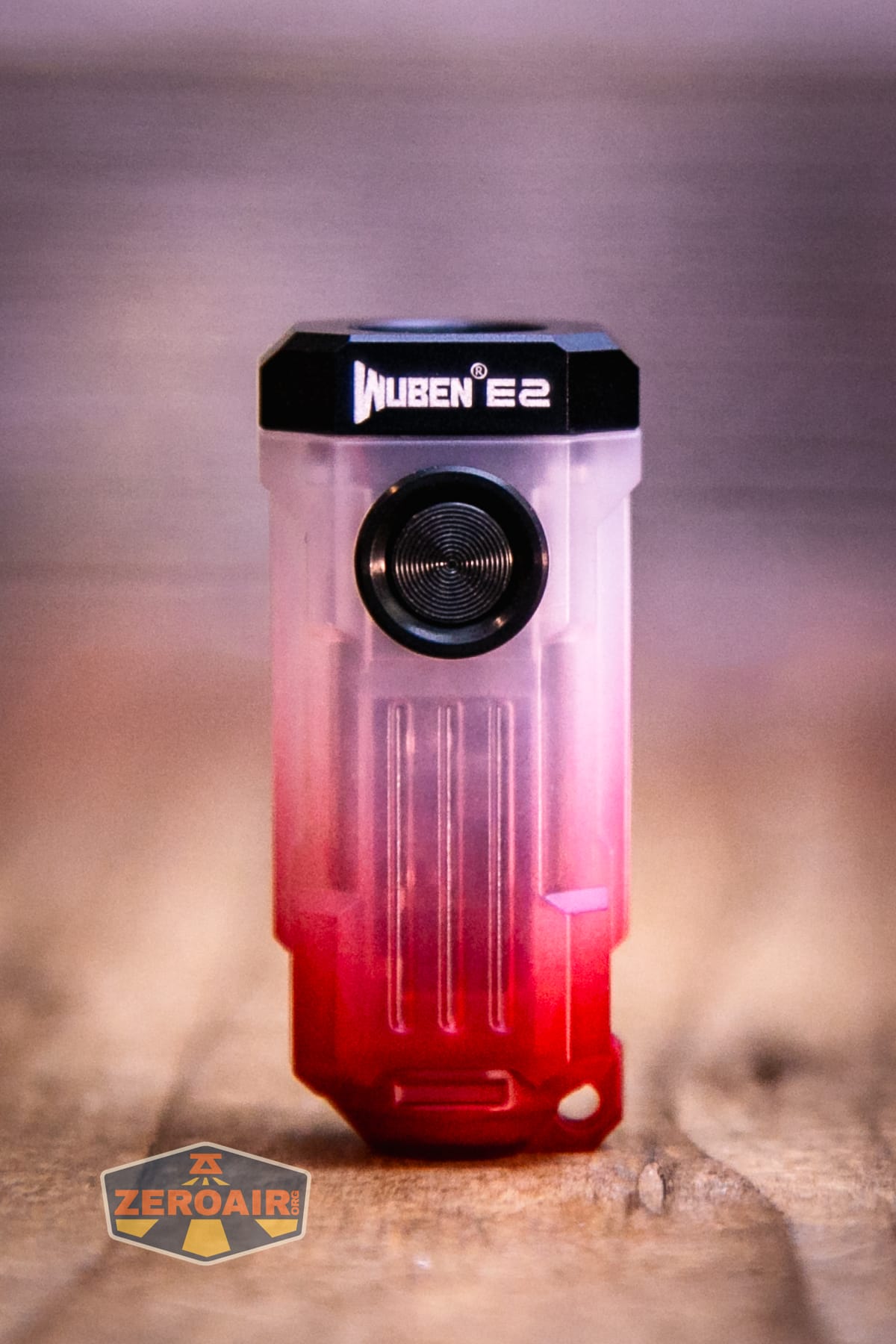 Wuben E2 Pulse keychain flashlight showing all sides