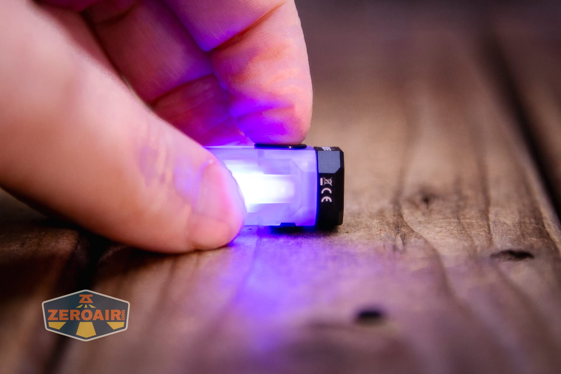 Wuben E2 Pulse keychain flashlight e-switch actuation