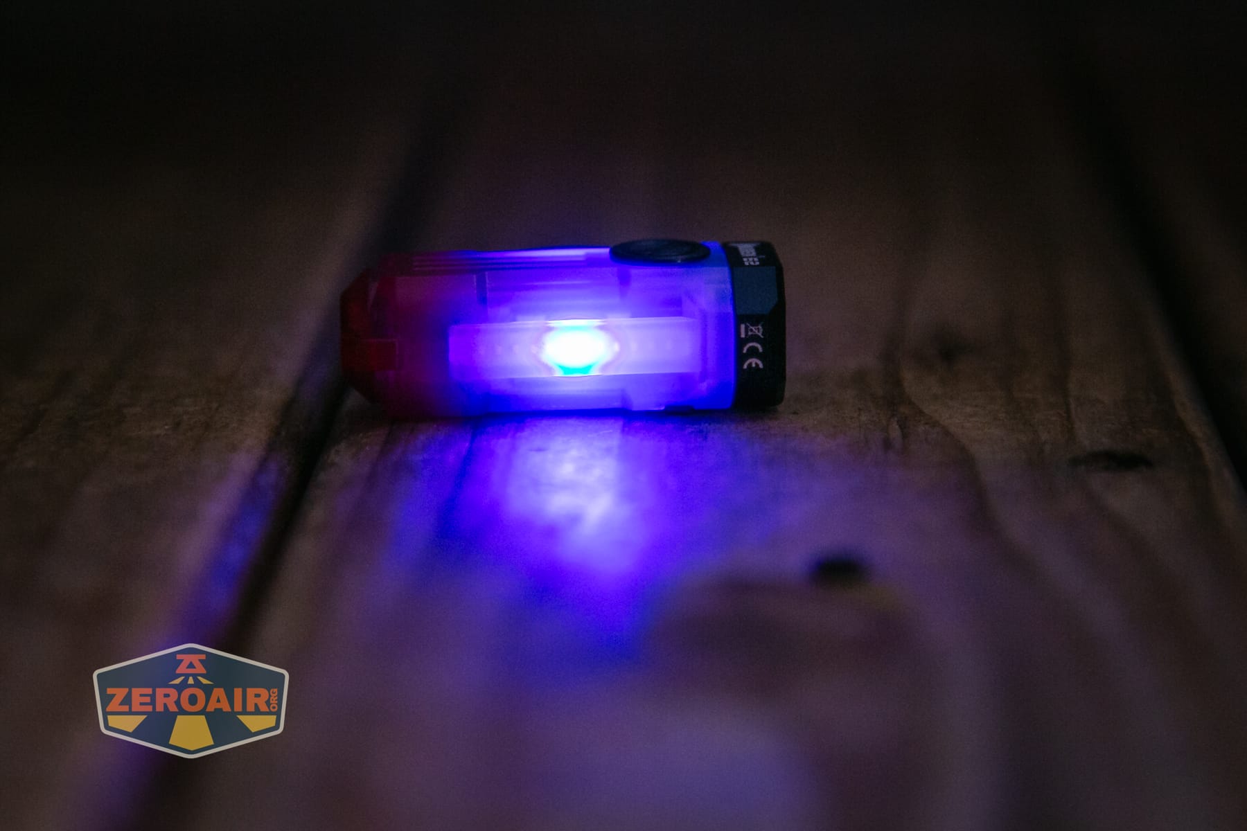 Wuben E2 Pulse keychain flashlight side emitters on