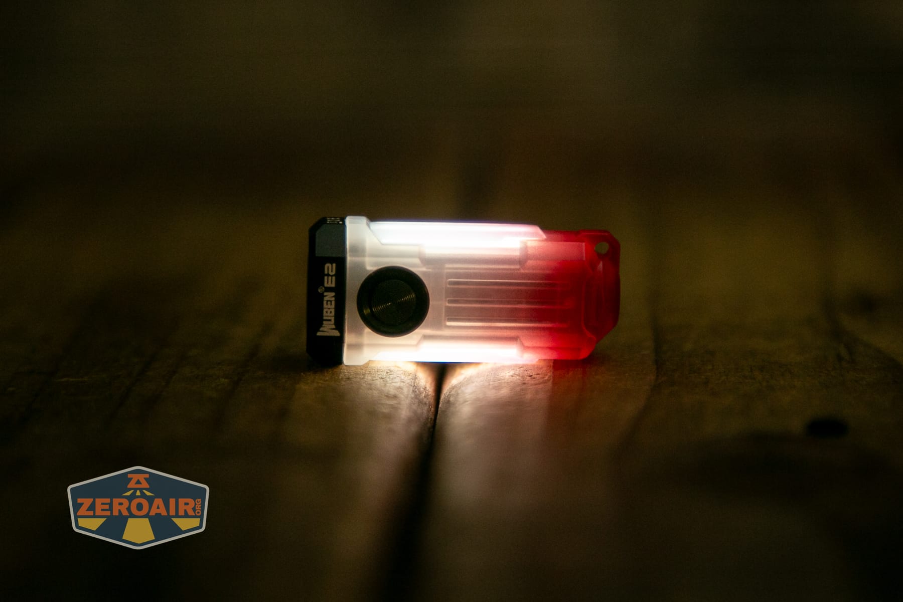 Wuben E2 Pulse keychain flashlight side emitters on