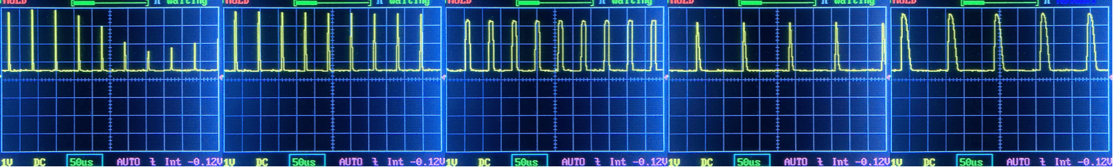 Wuben E2 Pulse keychain flashlight PWM charts
