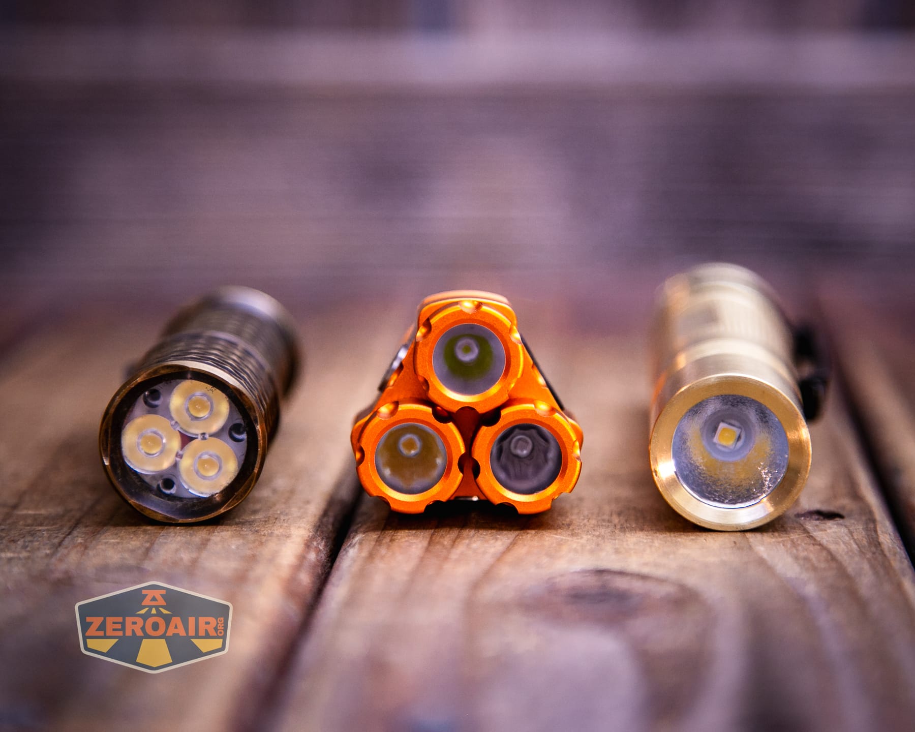 Niwalker ES01 Three Light flashlight with two standard sized flashlights