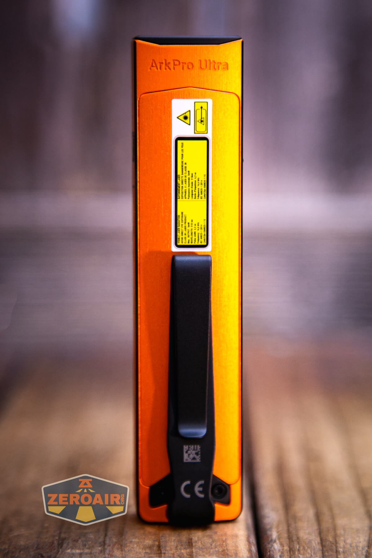 Olight ArkPro Ultra Orange flat EDC flashlight showing all sides