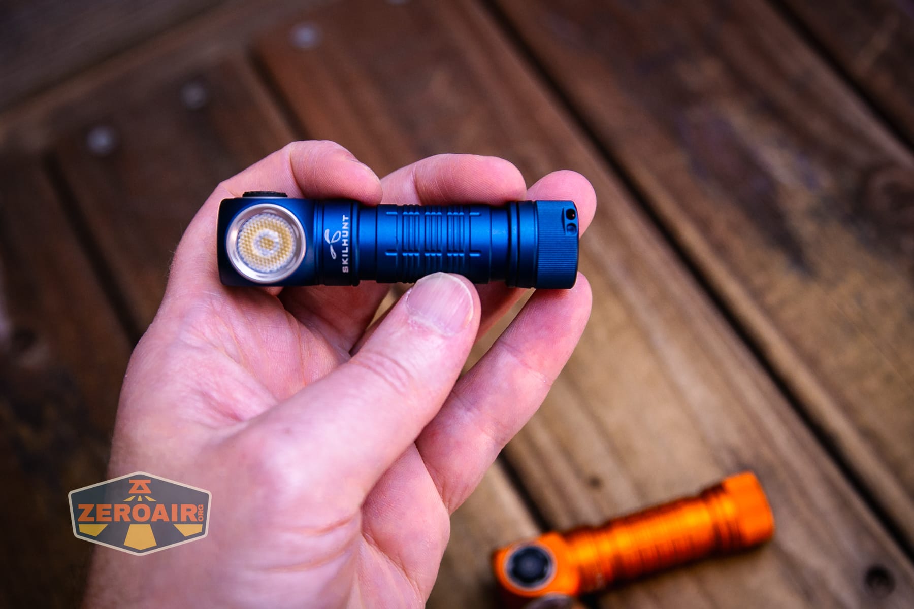 Skilhunt H150V4 5000K headlamp in hand