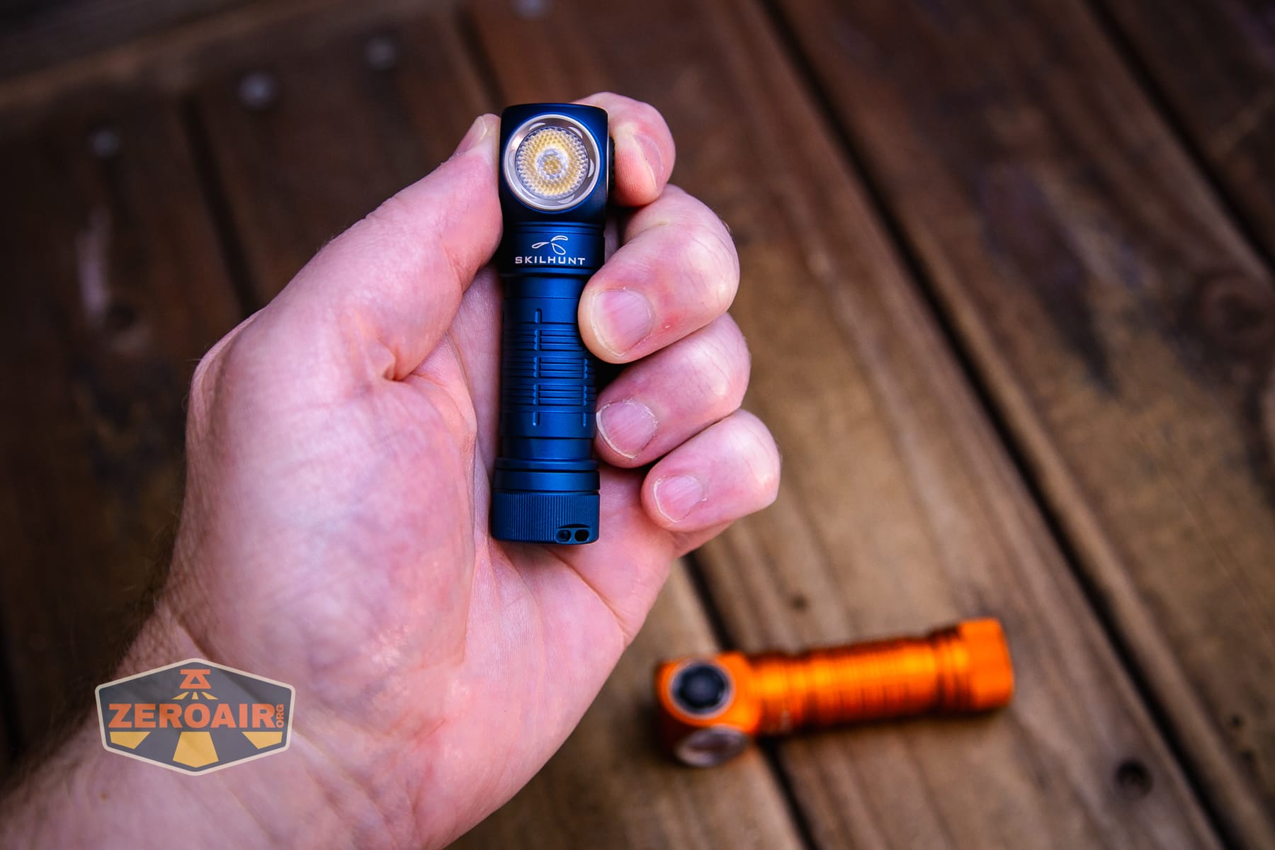 Skilhunt H150V4 5000K headlamp in hand