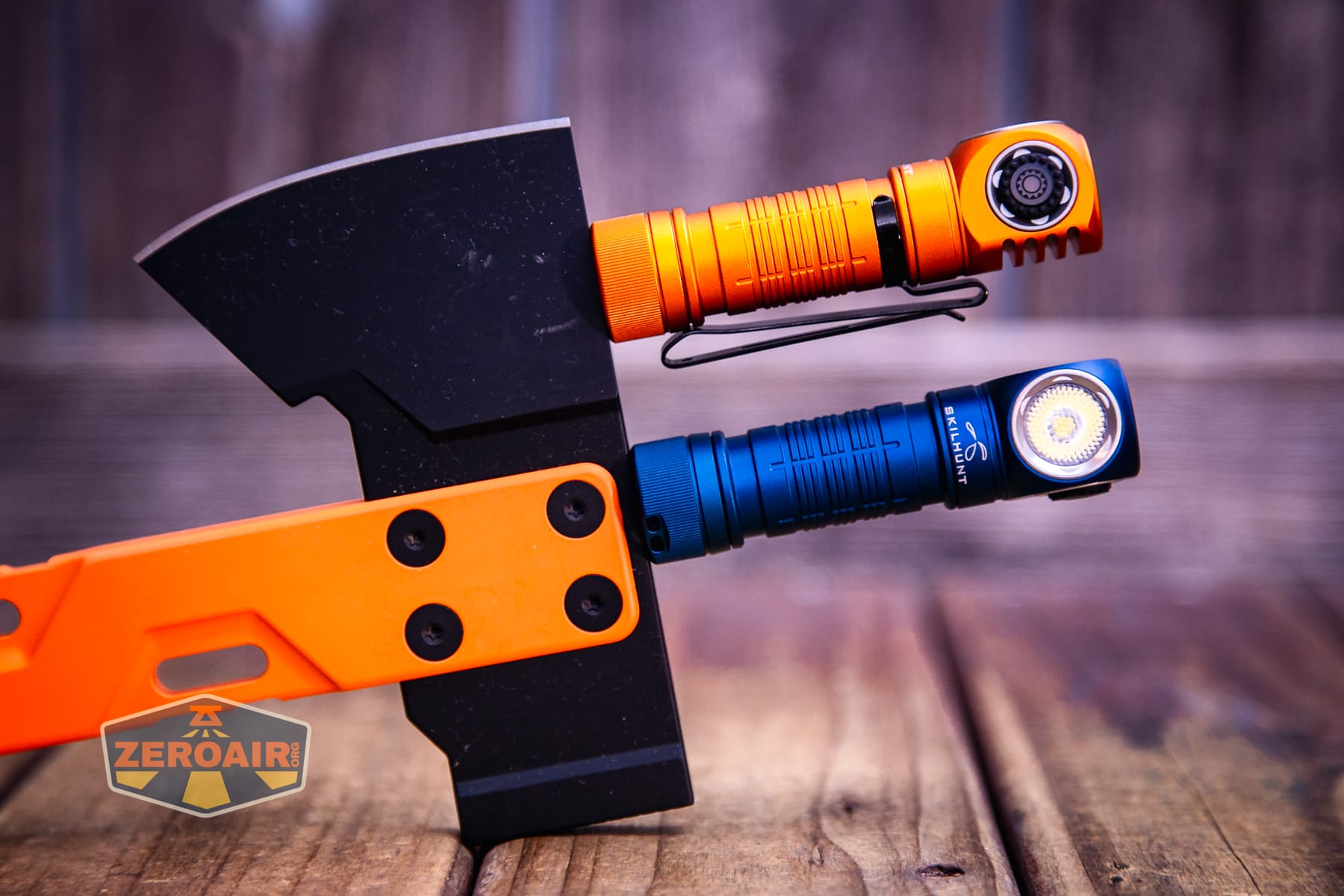 Skilhunt H150V4 3000K headlamp magnet in use