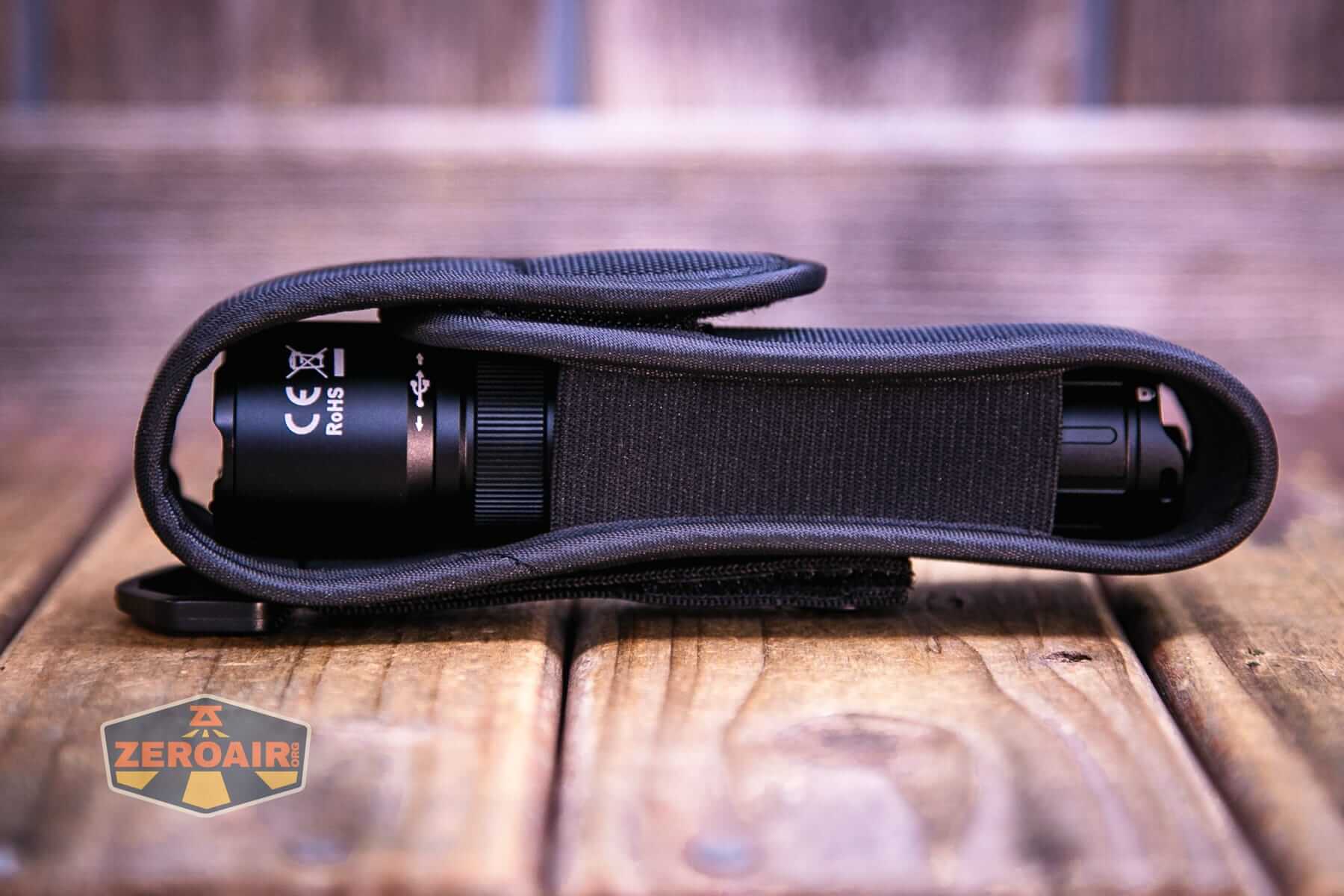Sofirn SK31 Tactical Duty flashlight in pouch