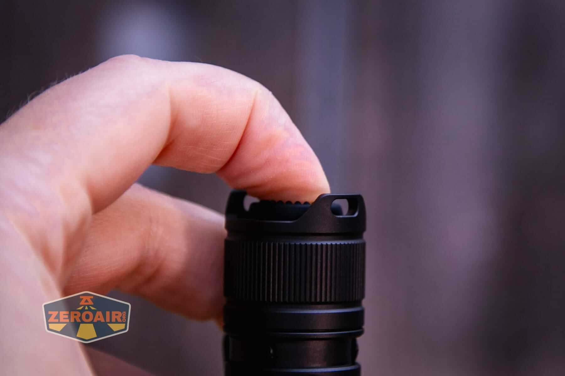 Speras EST UV flashlight switch actuation