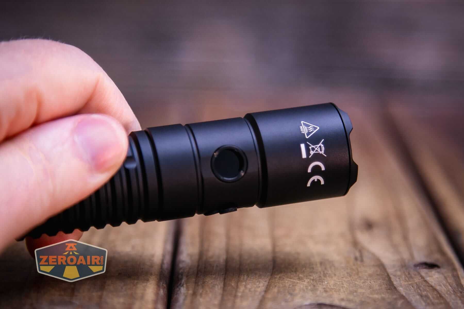 Speras EST UV flashlight UV emitter area