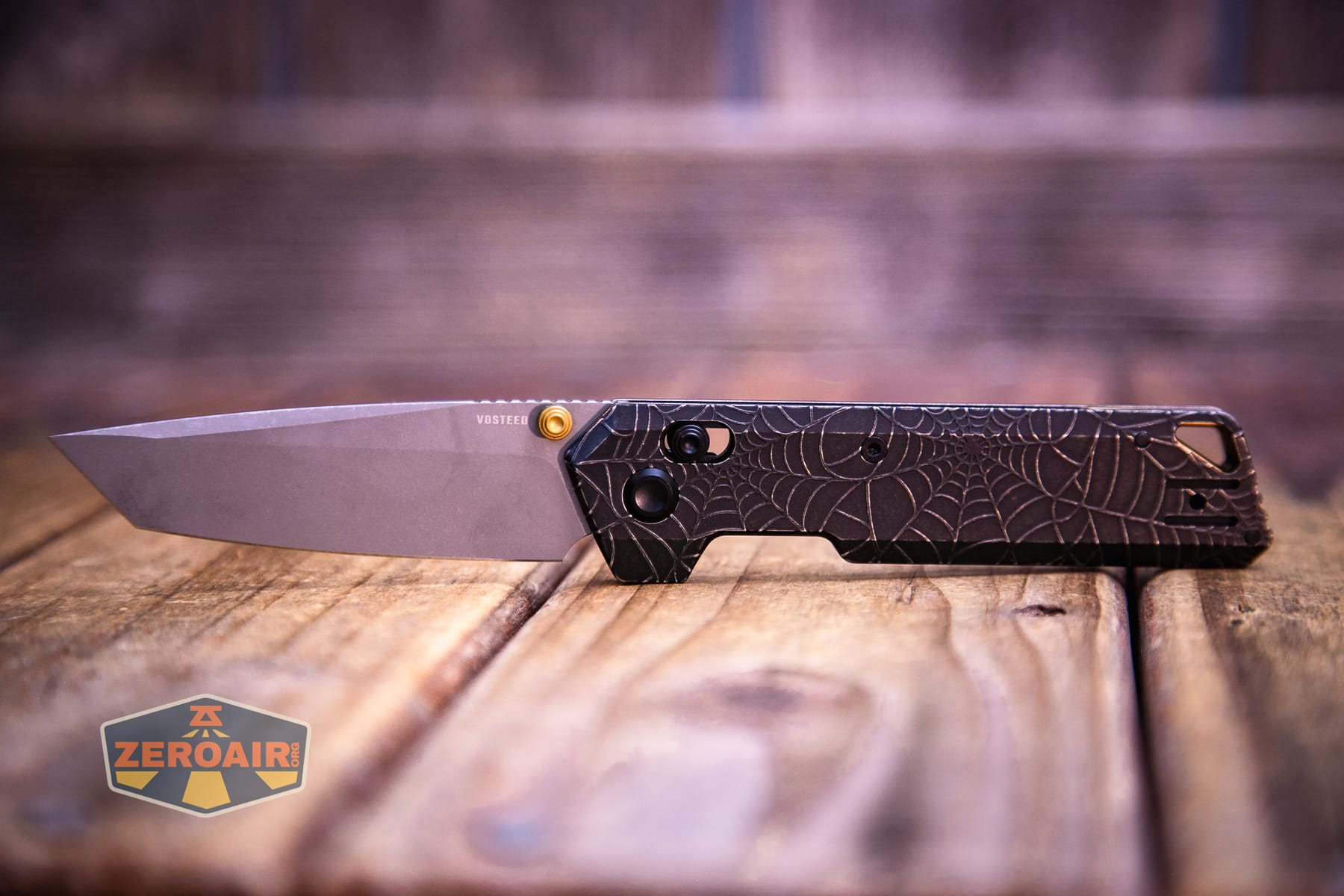 Vosteed Parallel Spiderweb knife fully open