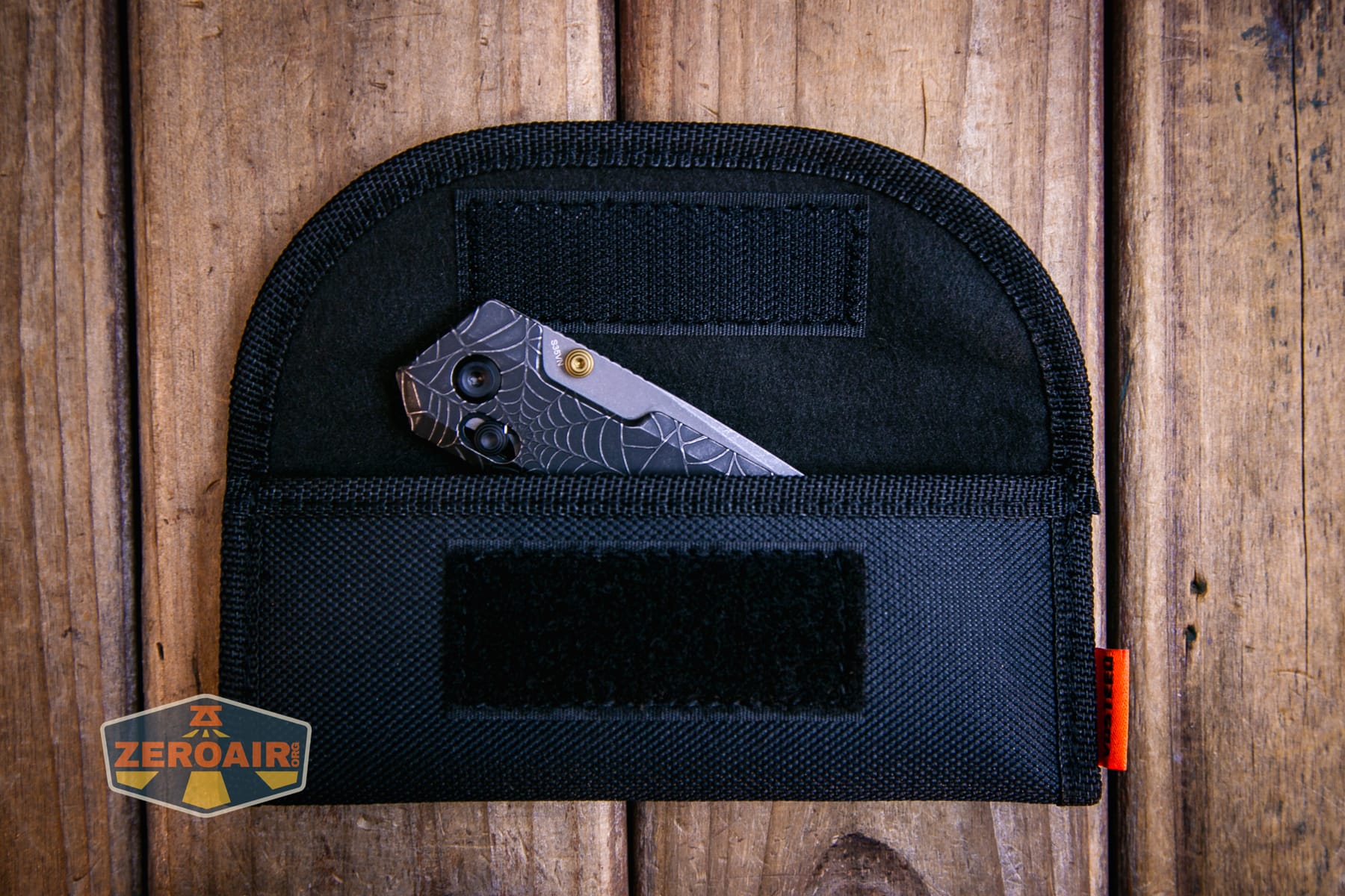 Vosteed Parallel Spiderweb knife in pouch