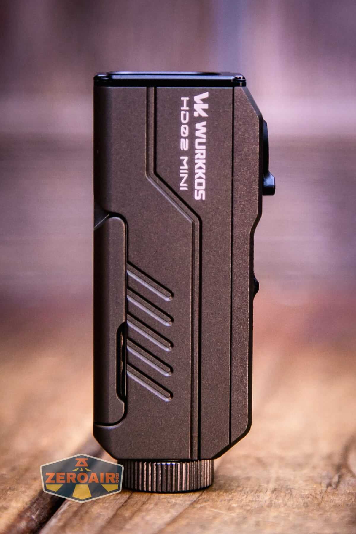 Wurkkos HD02 Mini EDC flashlight showing all sides