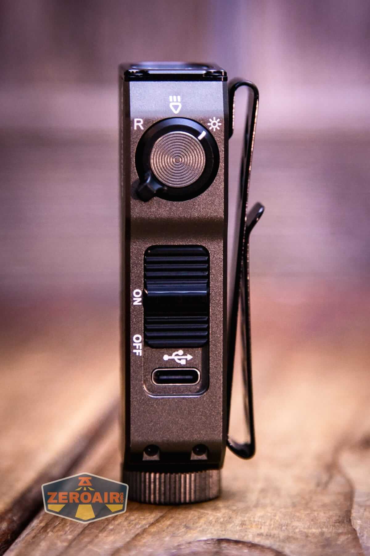 Wurkkos HD02 Mini EDC flashlight showing all sides
