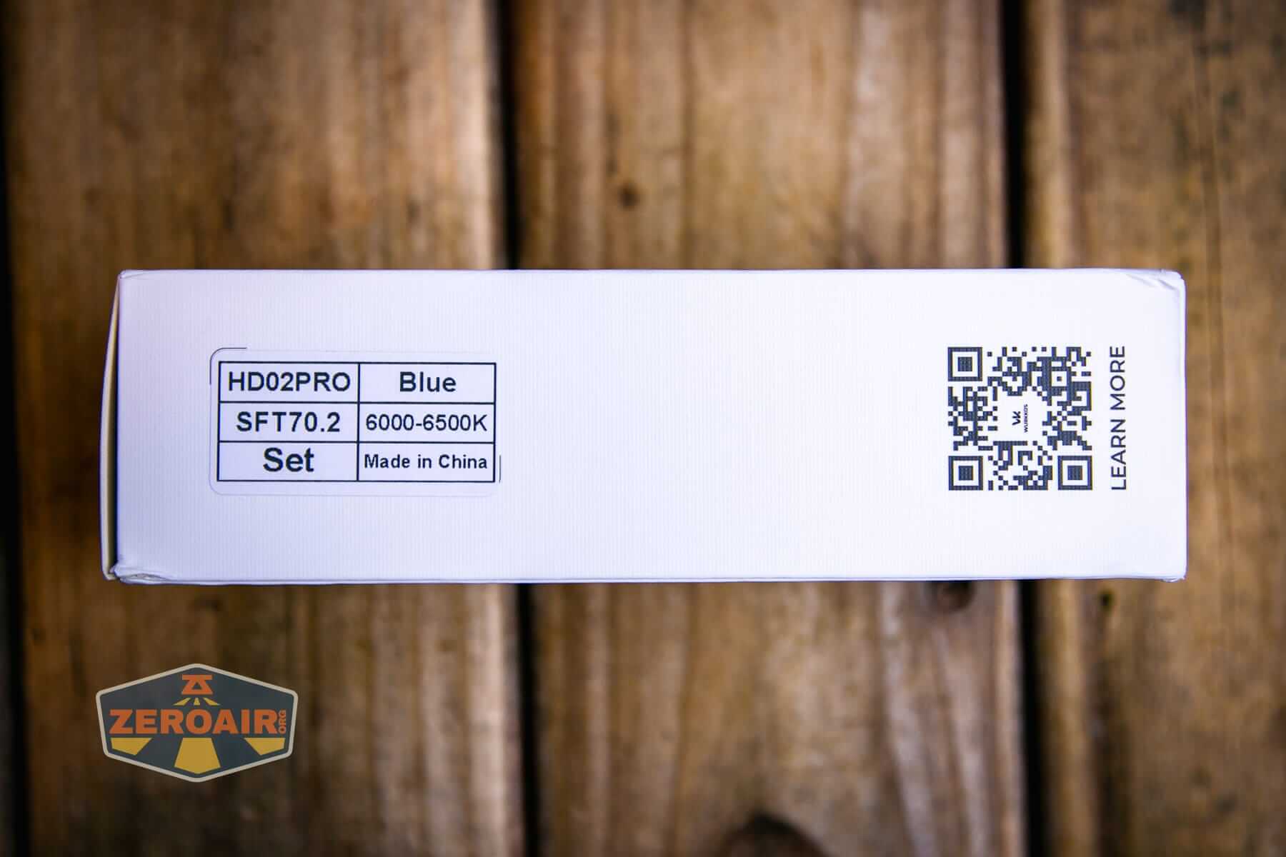 Wurkkos HD02 Pro flashlight box