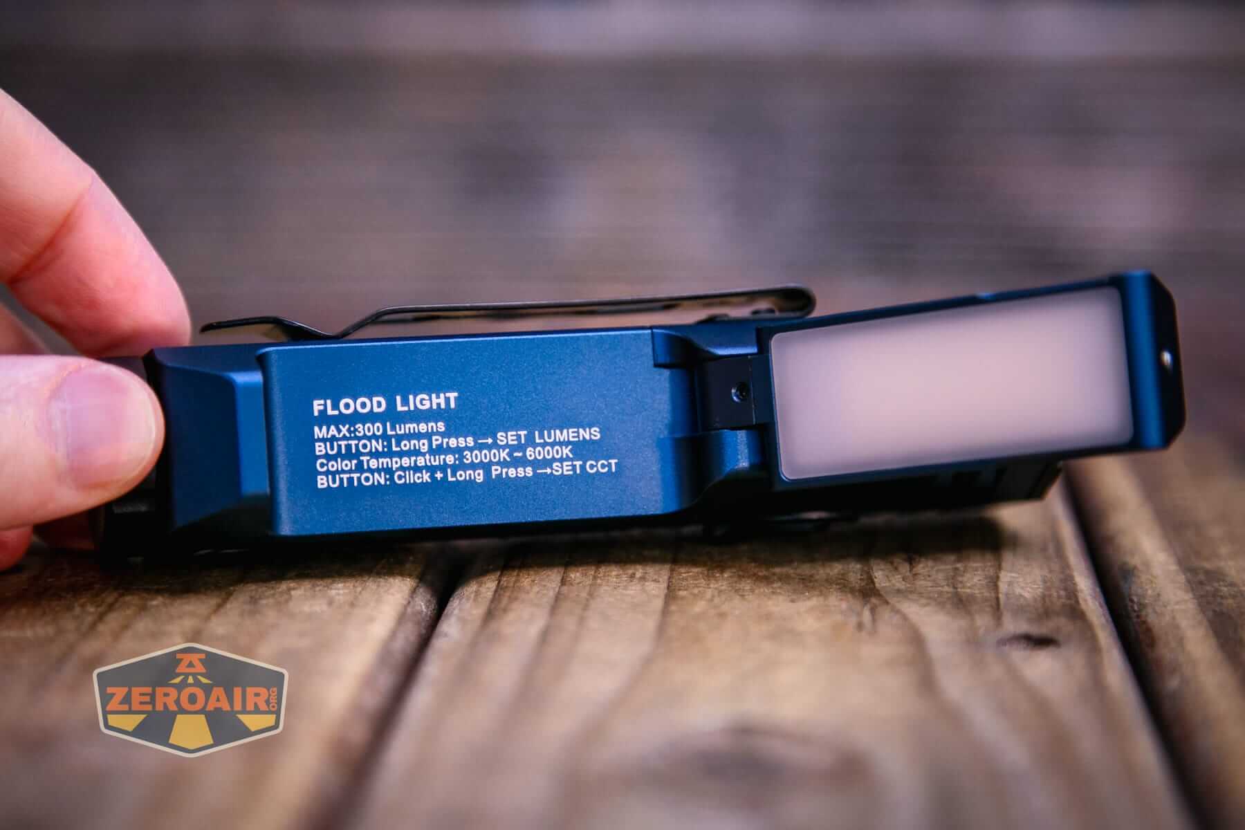 Wurkkos HD02 Pro flashlight floodlight details