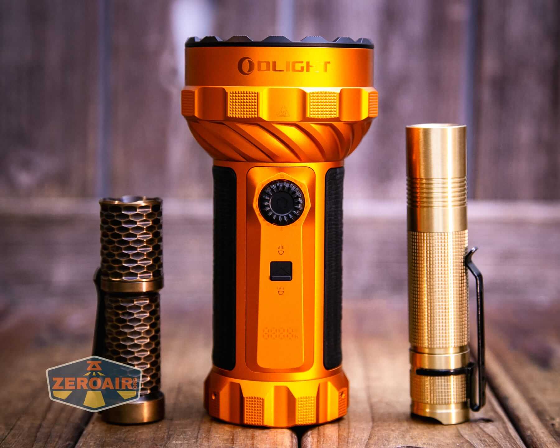 Olight Marauder 3 with standard sized flashlights