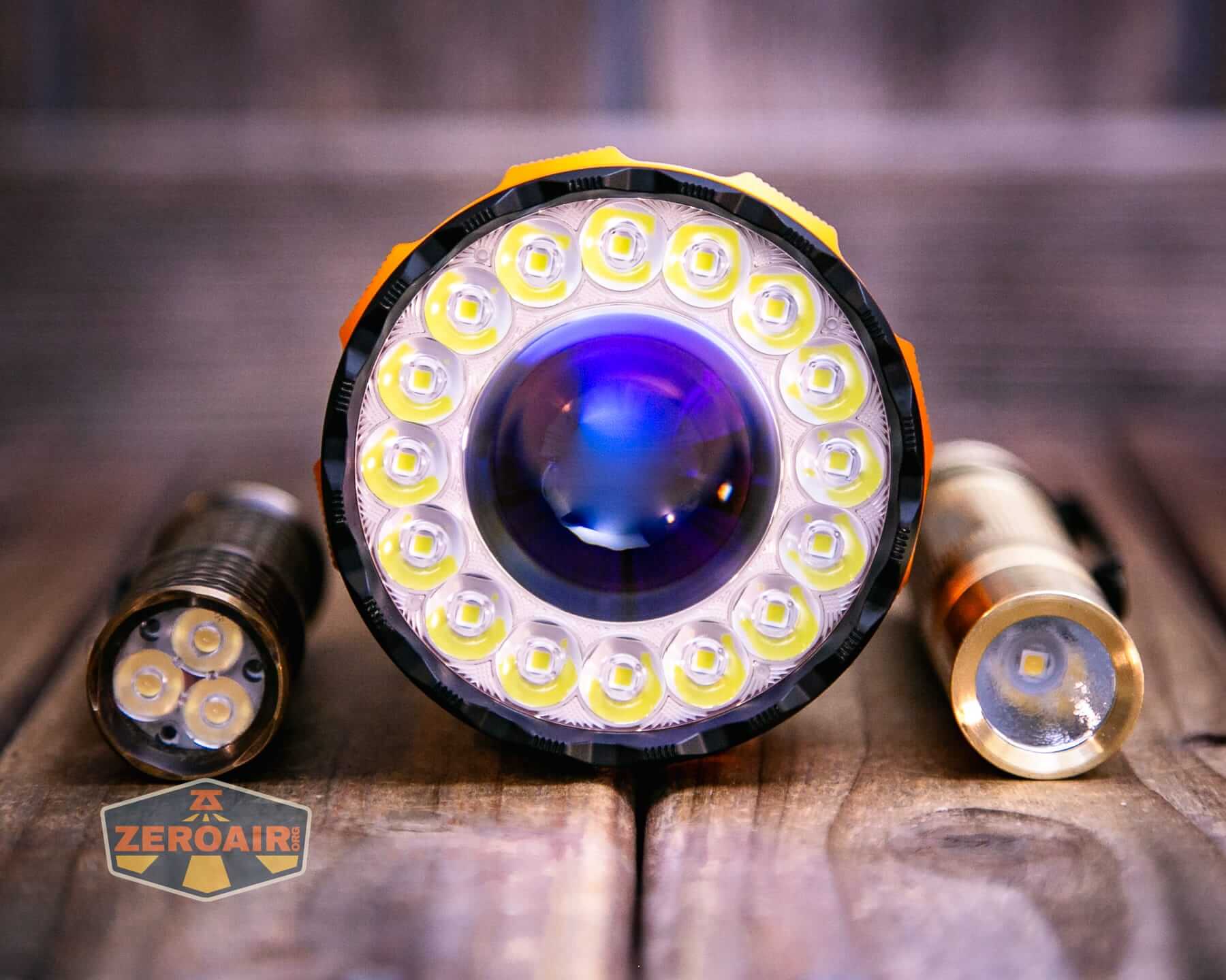 Olight Marauder 3 with standard sized flashlights