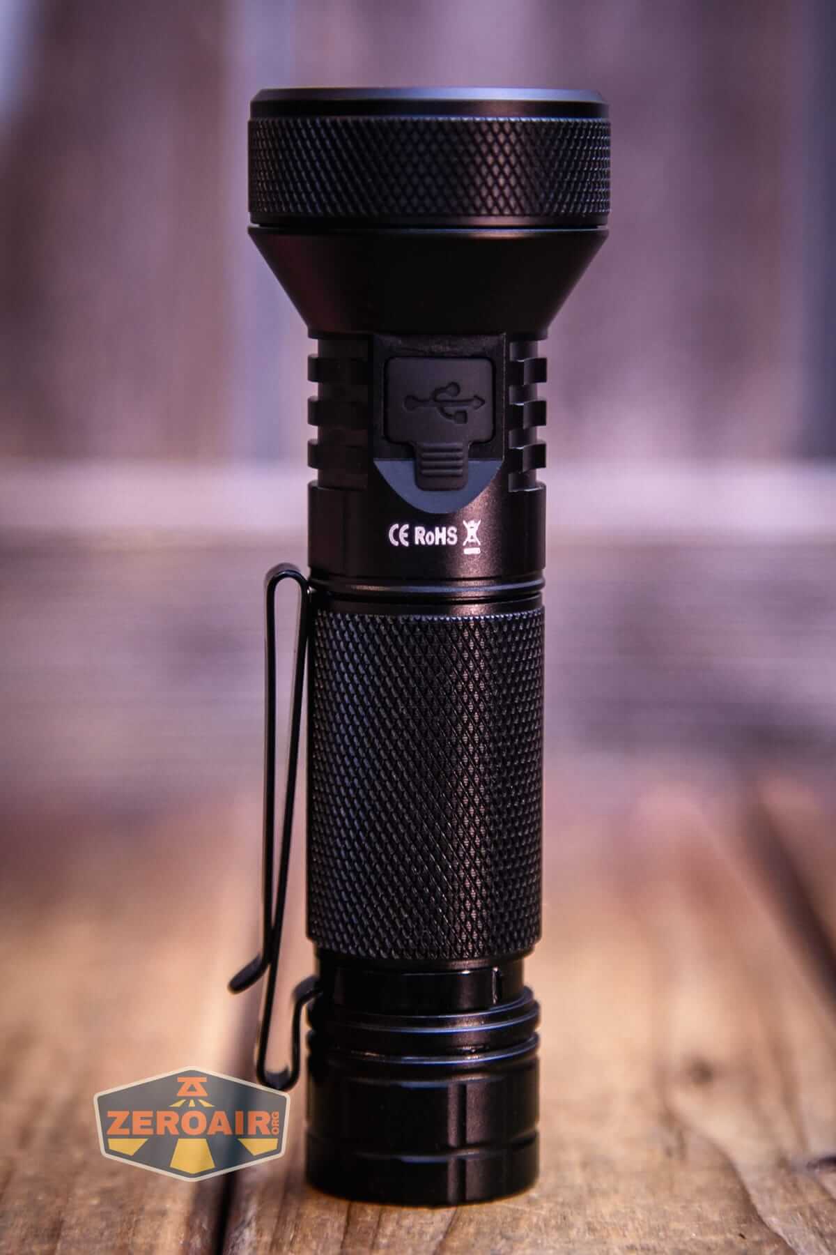 Sofirn IF22A thrower flashlight showing all sides