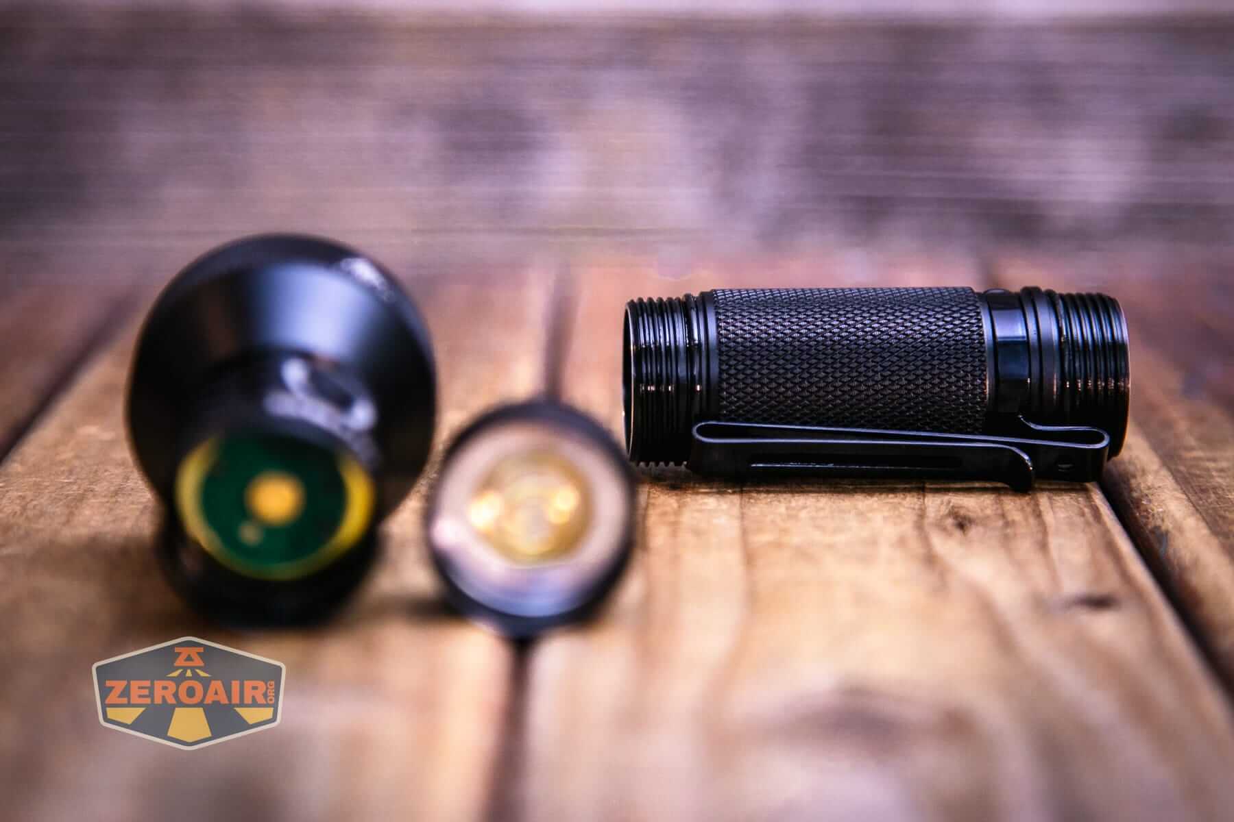 Sofirn IF22A thrower flashlight cell tube
