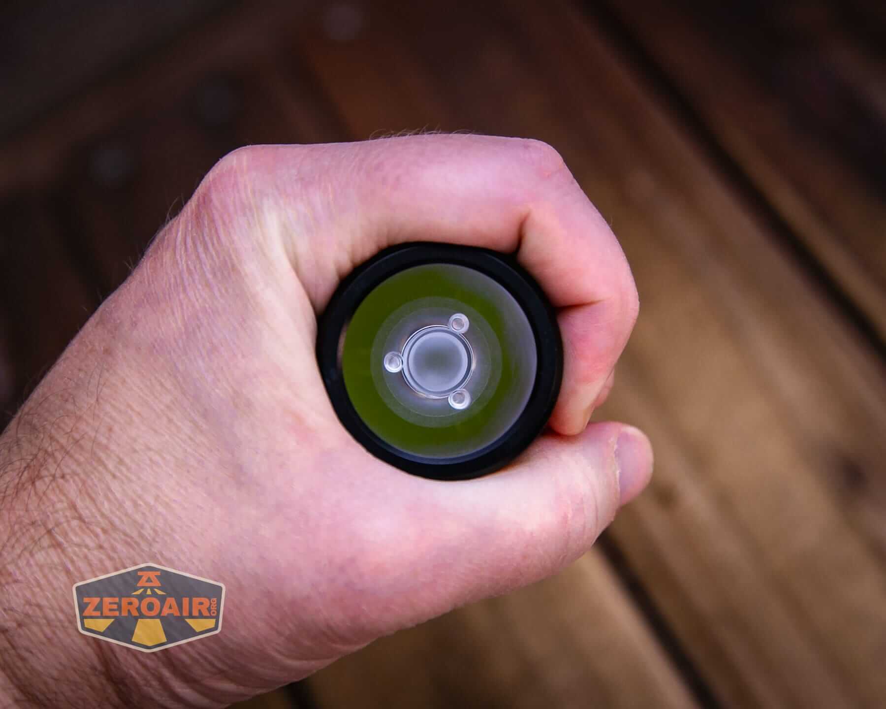 Sofirn IF22A thrower flashlight in hand