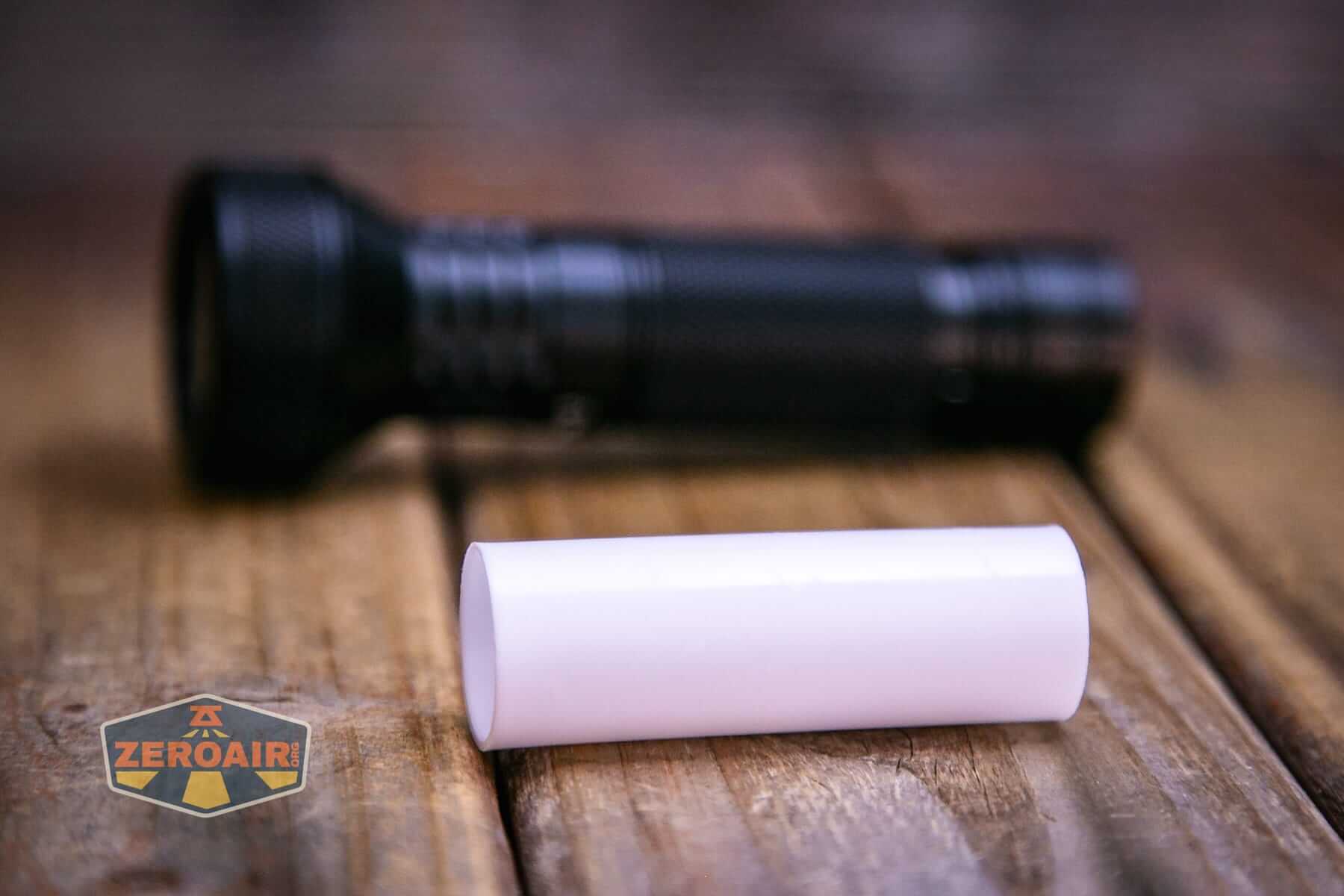 Sofirn IF22A thrower flashlight with included adapter