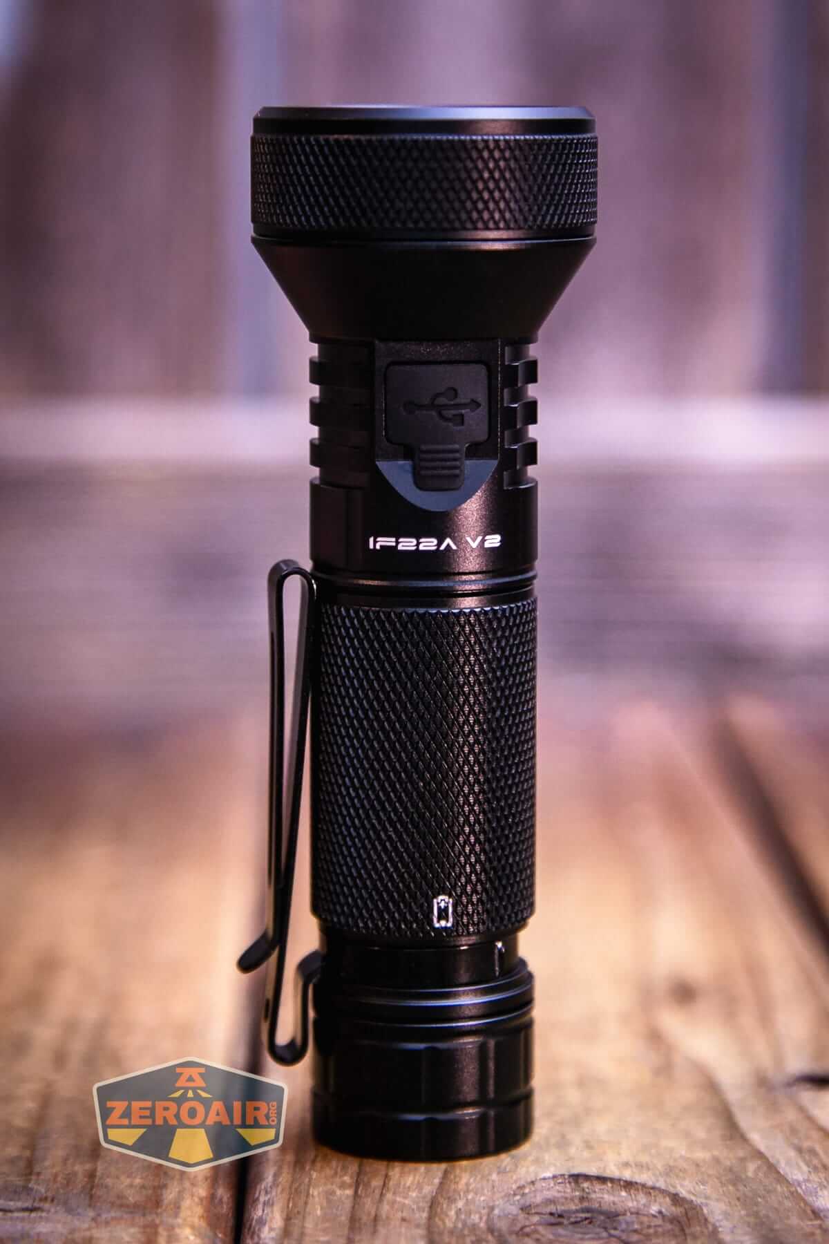 Sofirn IF22A V2 flashlight showing all sides