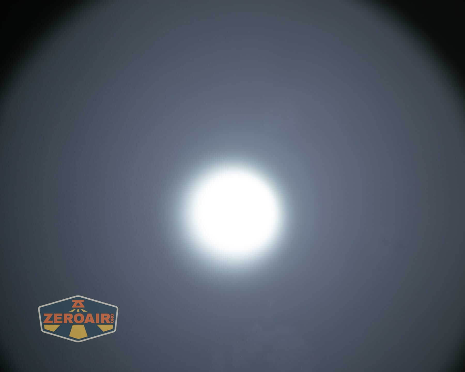Sofirn IF22A V2 flashlight beamshots on ceiling