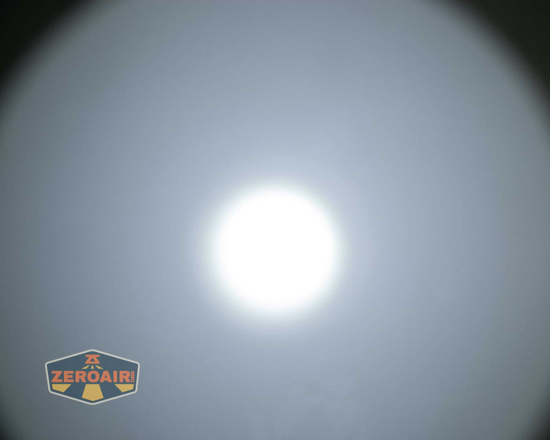 Sofirn IF22A V2 flashlight beamshots on ceiling